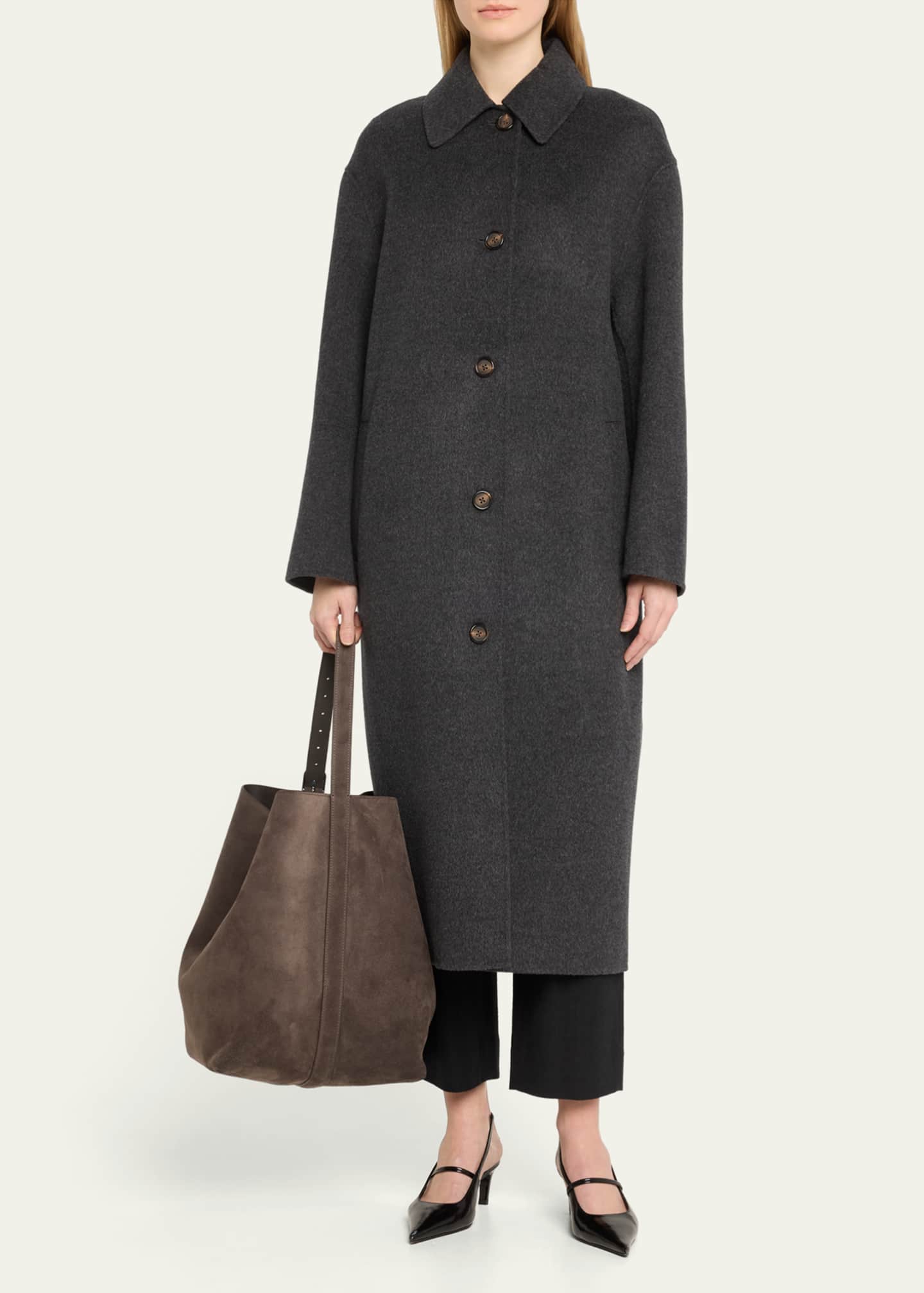 Toteme Belted Tote Bag in Suede Image 5 of 5