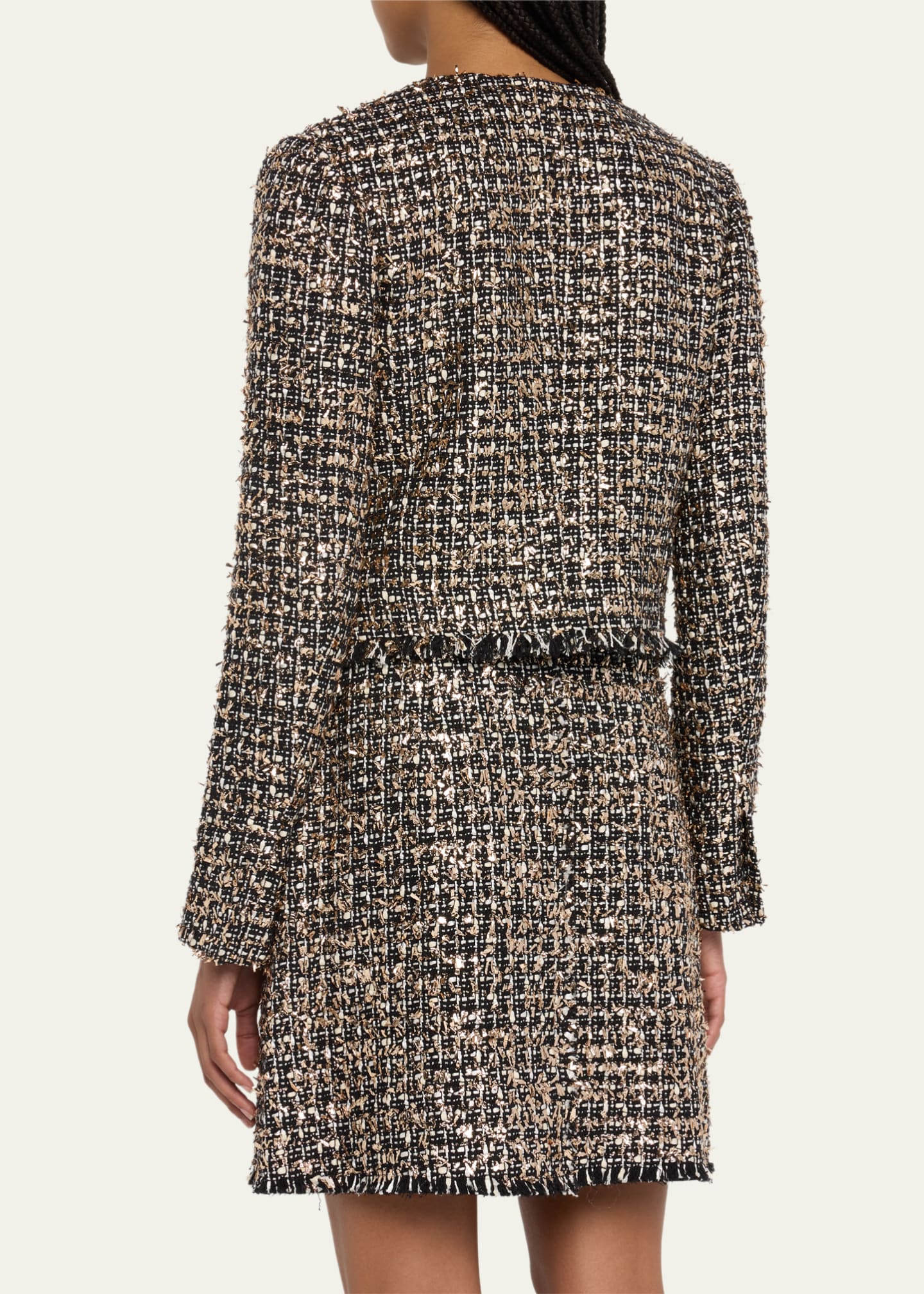 Jason Wu Collection Tinsel Tweed Cropped Jacket - Bergdorf Goodman