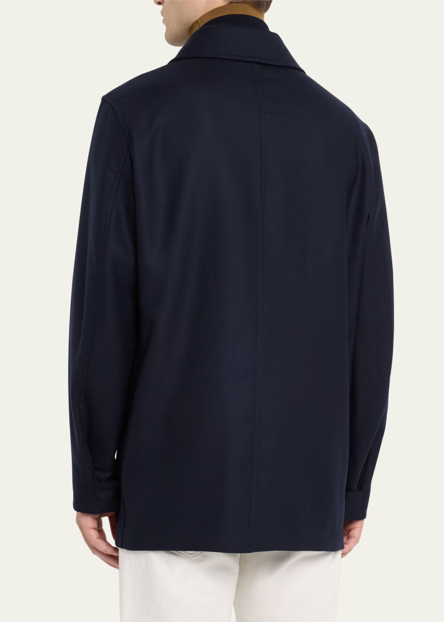 Loro Piana Men's Bowery The Gift of Kings Hidden-Zip Blouson Image 3 of 5