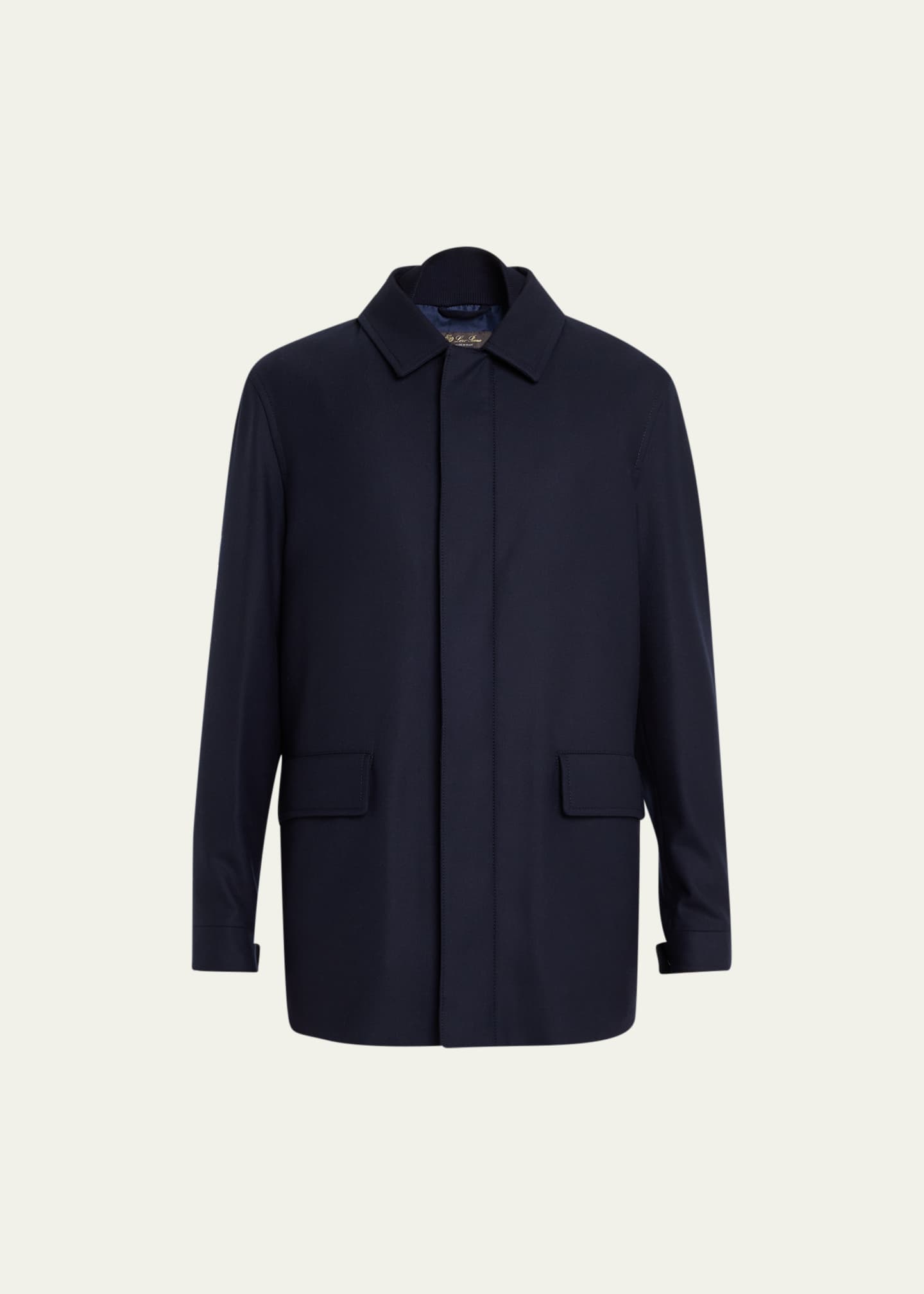 Loro Piana Men's Bowery The Gift of Kings Hidden-Zip Blouson Image 1 of 5