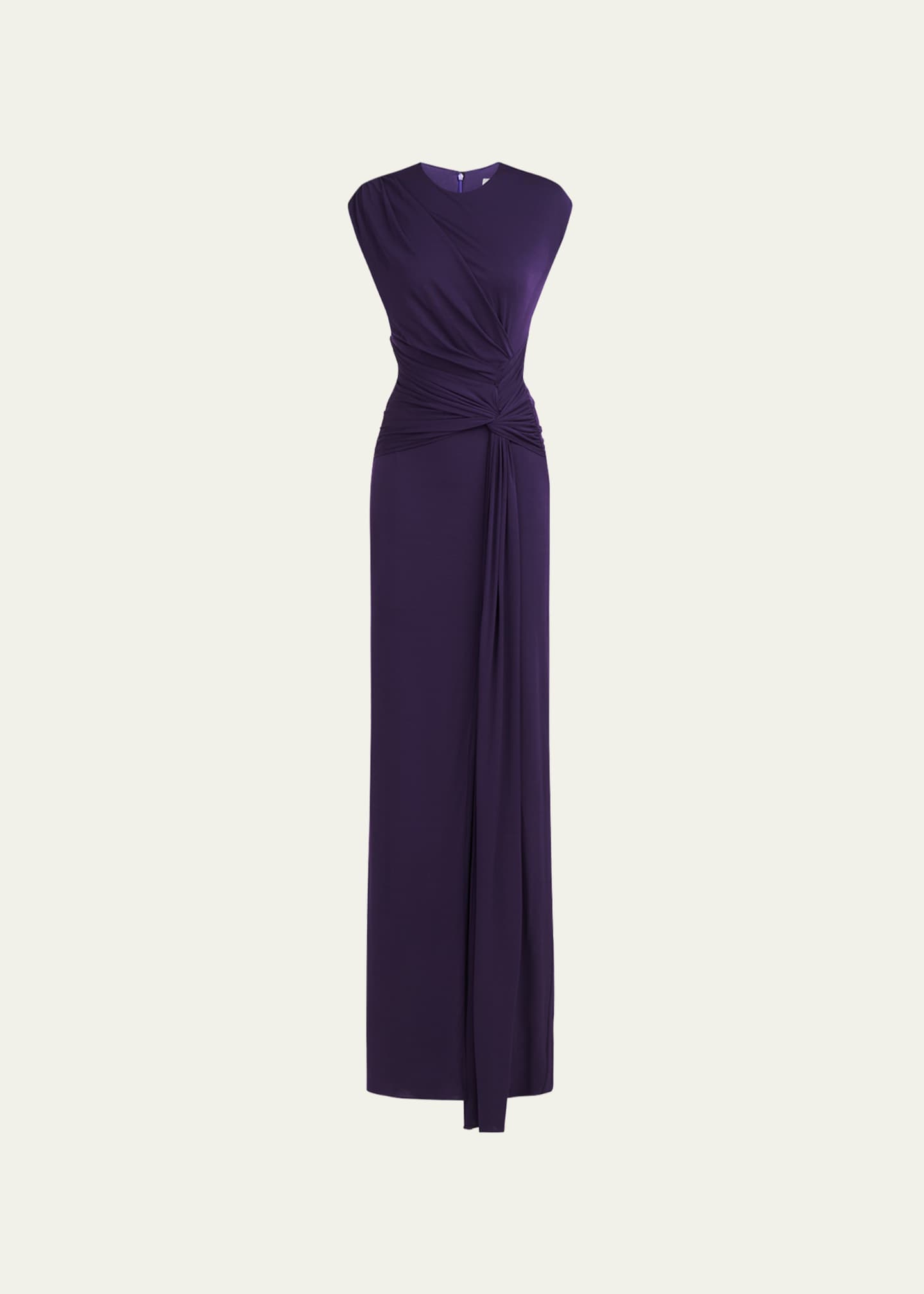 Stretch Luxe Jersey Ruched Mauve Evening Gown CD943 – Sparkly Gowns