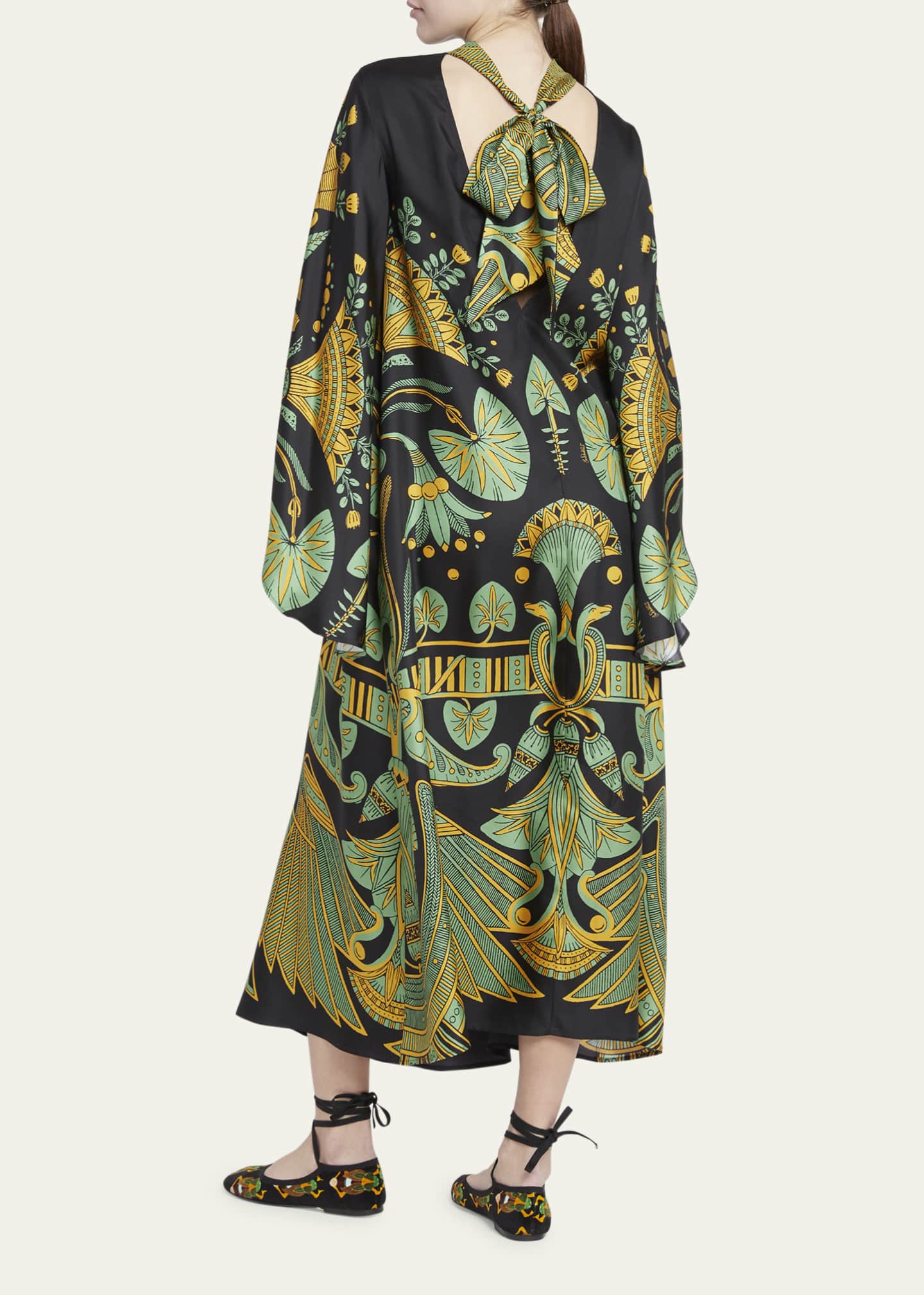 La DoubleJ Magnifico Printed Open-Back Dress - Bergdorf Goodman