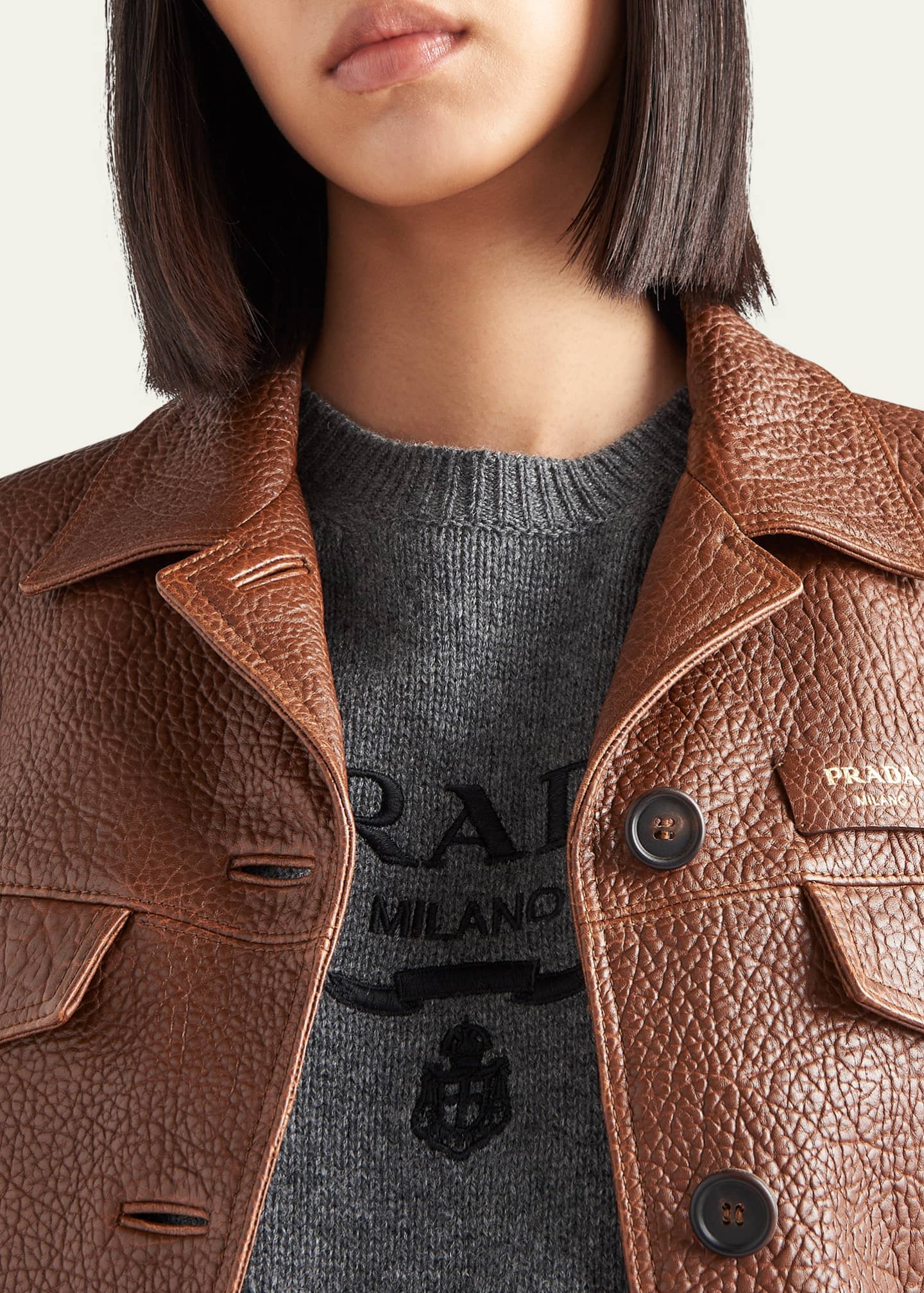 Prada Napa Leather Jacket