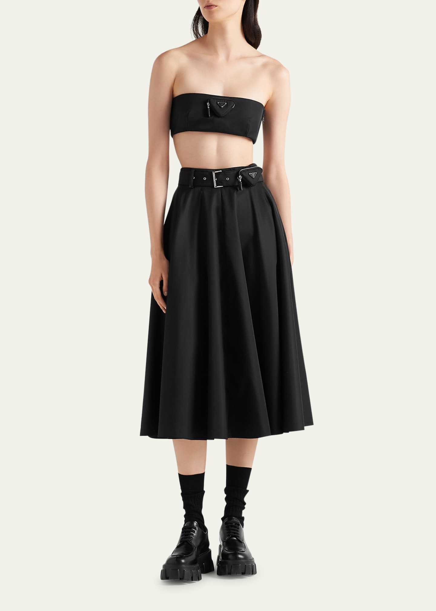 Prada Re-Nylon Bandeau Top with Pocket - Bergdorf Goodman