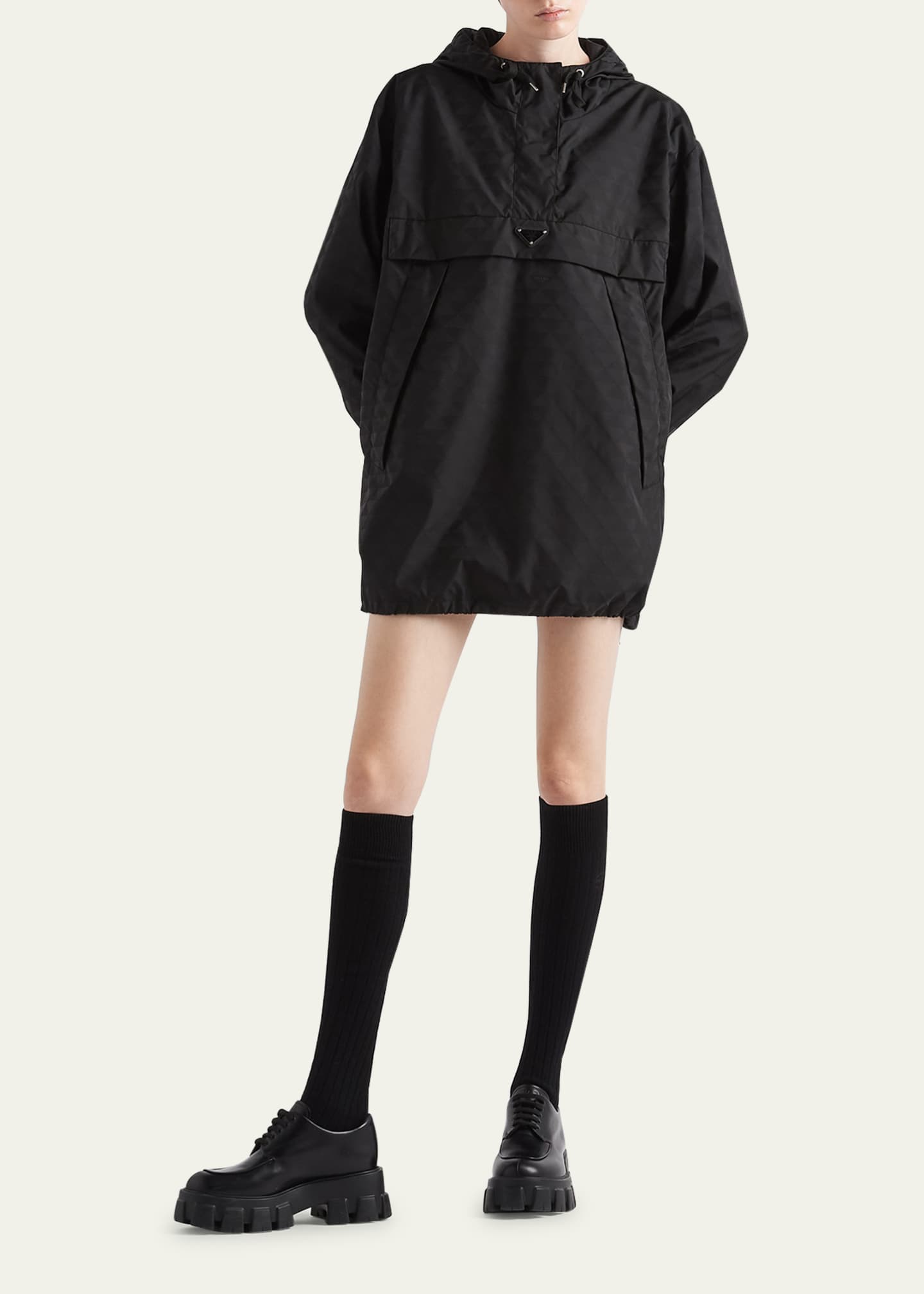 Prada Printed Nylon Pullover Windbreaker Image 2 of 4