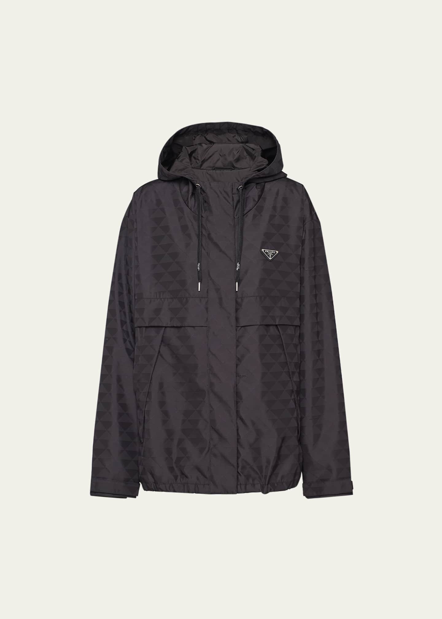 Prada Printed Nylon Zip-Front Jacket - Bergdorf Goodman
