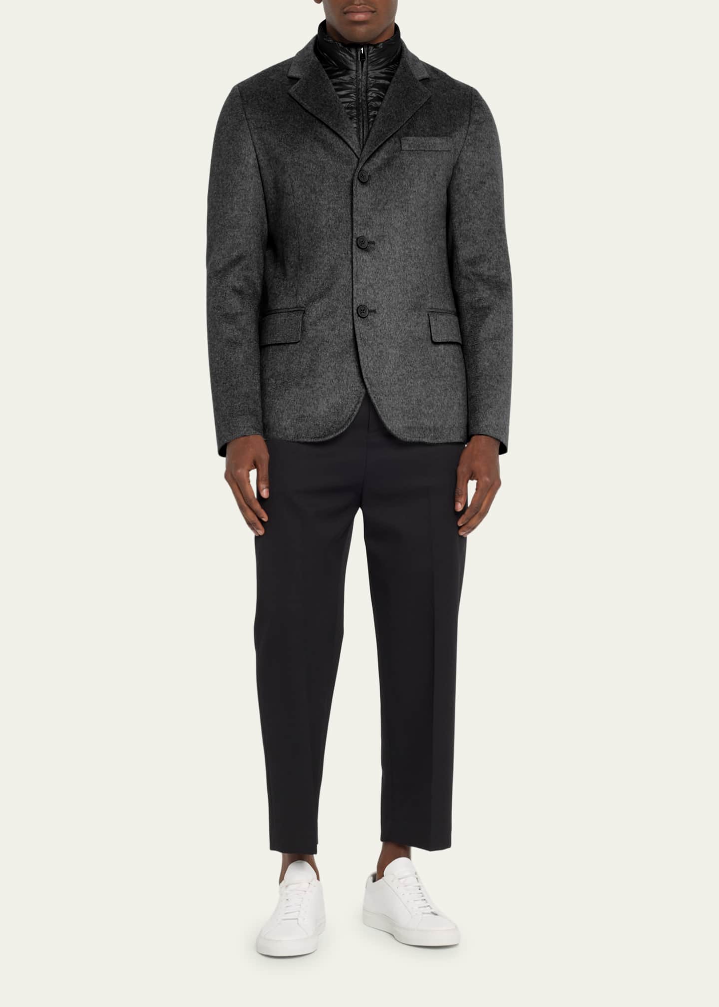 Herno Men's Cashmere Blazer with Detachable Bib - Bergdorf Goodman