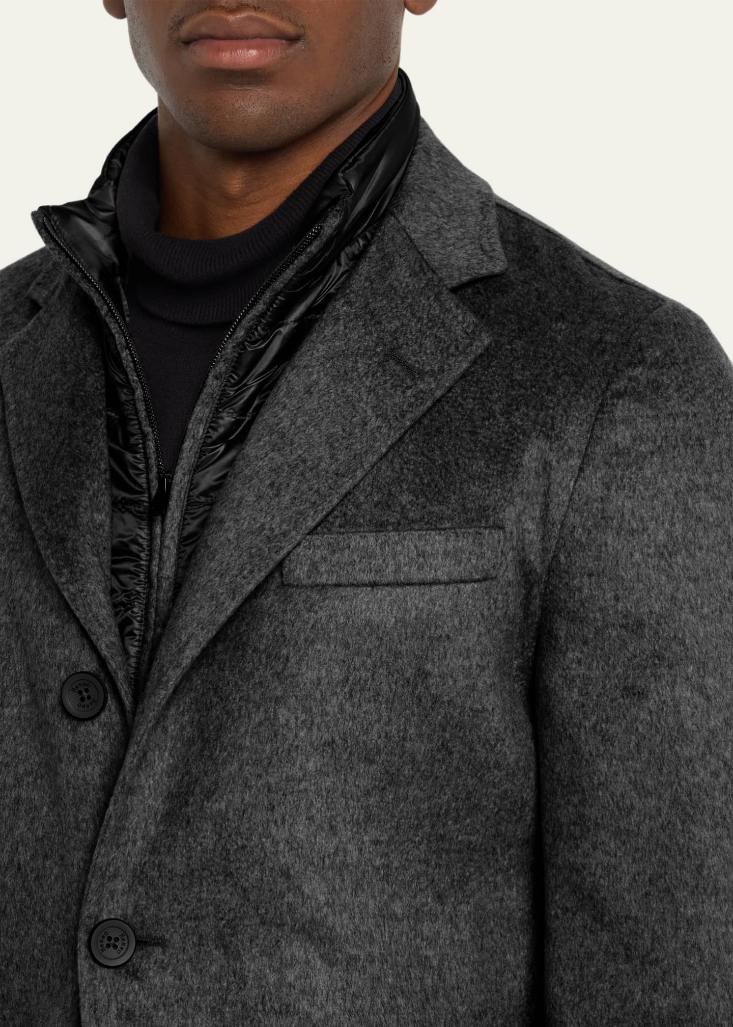 Herno Men's Cashmere Blazer with Detachable Bib Image 5 of 5