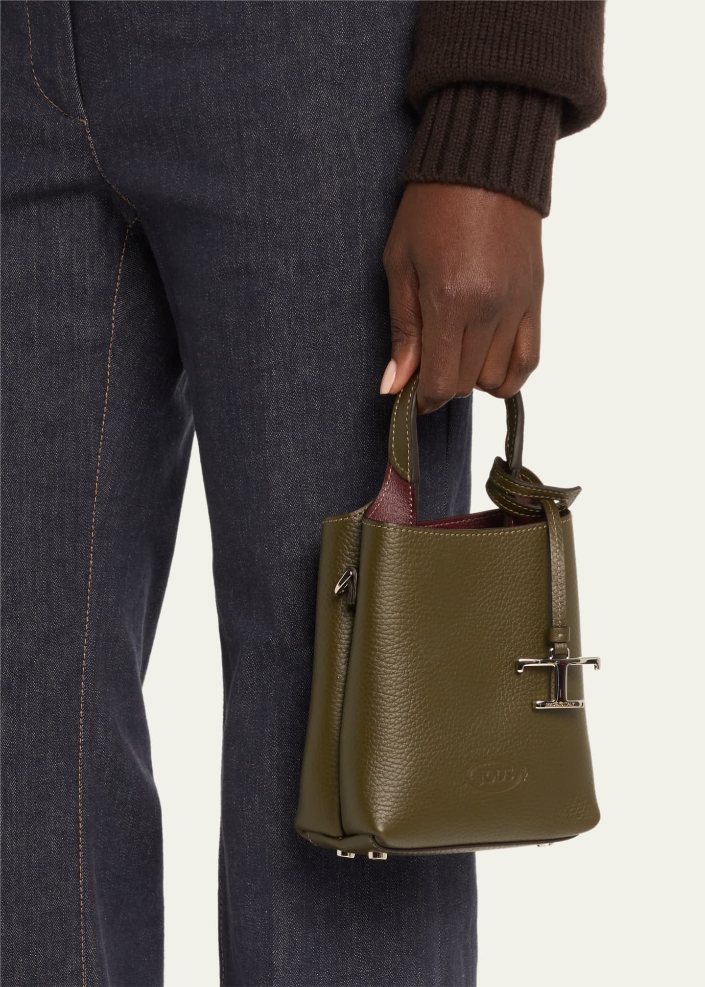 Tod's APA Micro Leather Top-Handle Bag - Bergdorf Goodman