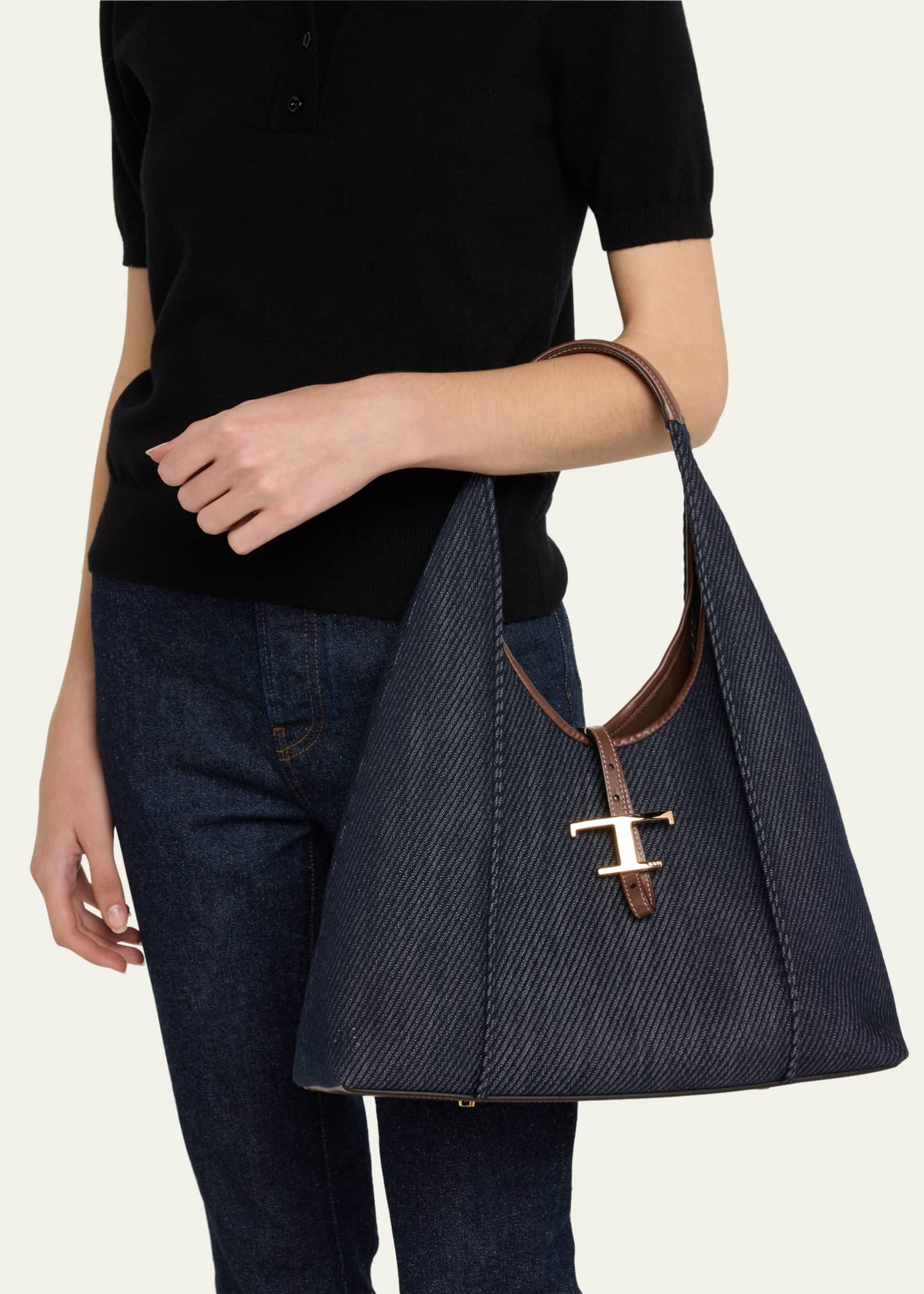 Tod's Medium T Timeless Hobo Bag Image 2 of 5