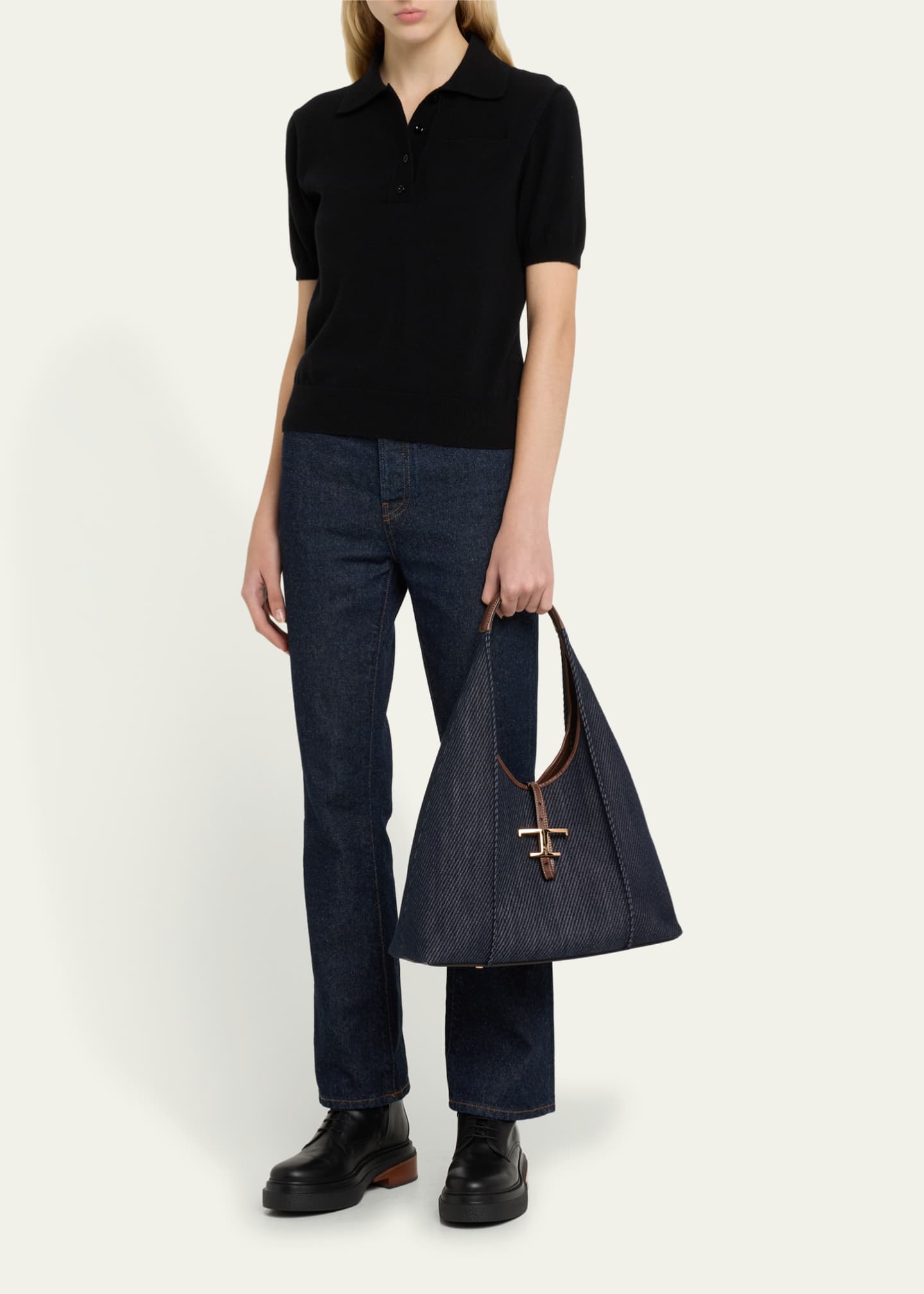 Tod's Medium T Timeless Hobo Bag Image 5 of 5