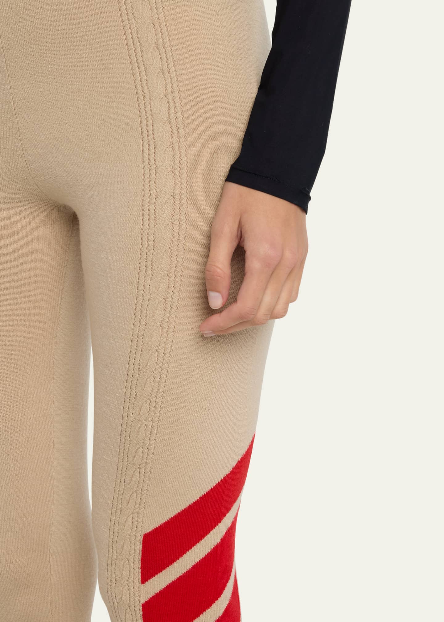 Perfect Moment Cable-Knit Underwear Leggings - Bergdorf Goodman
