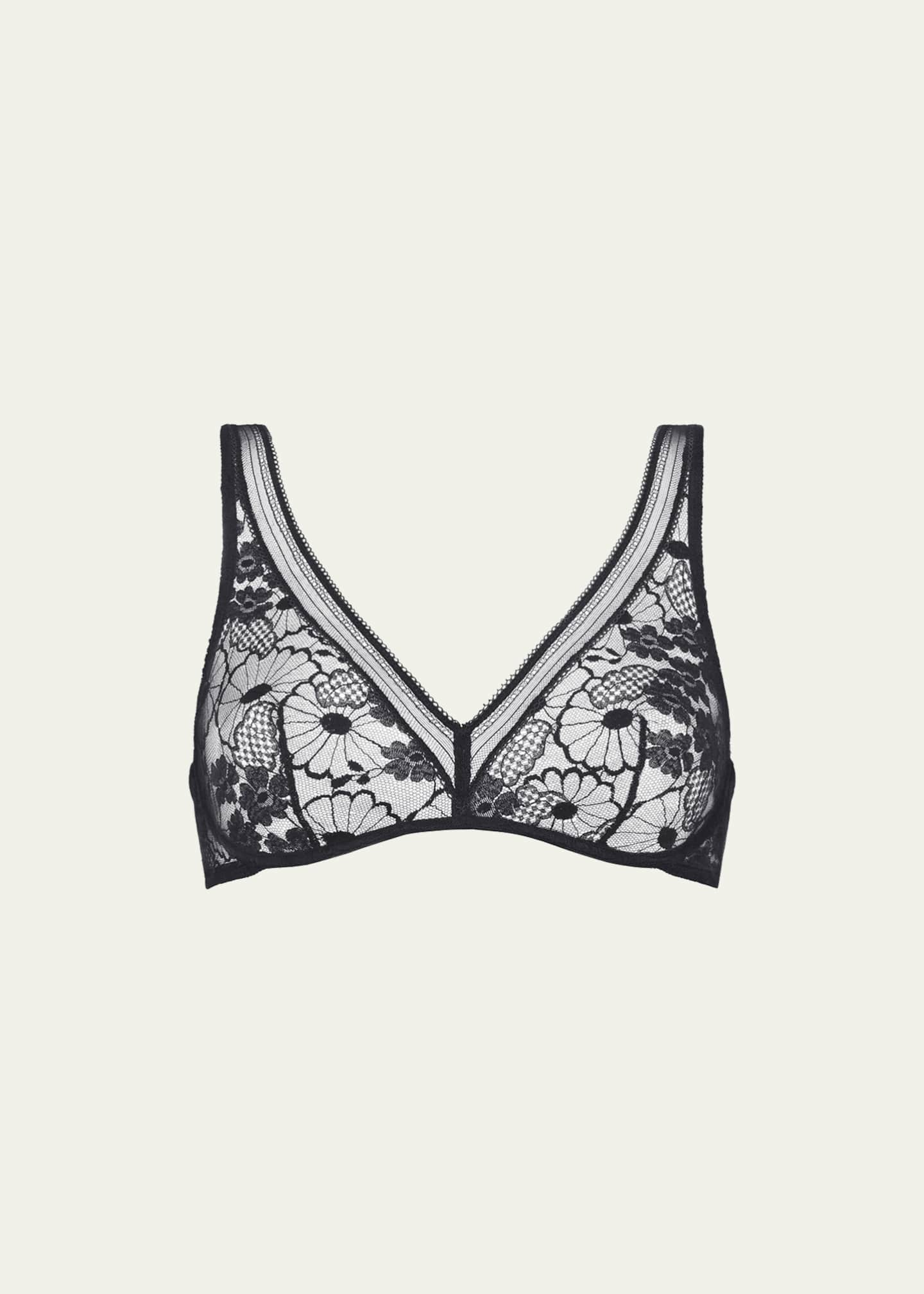 Eres Millefleurs Underwire Floral Lace Triangle Bra Bergdorf Goodman 