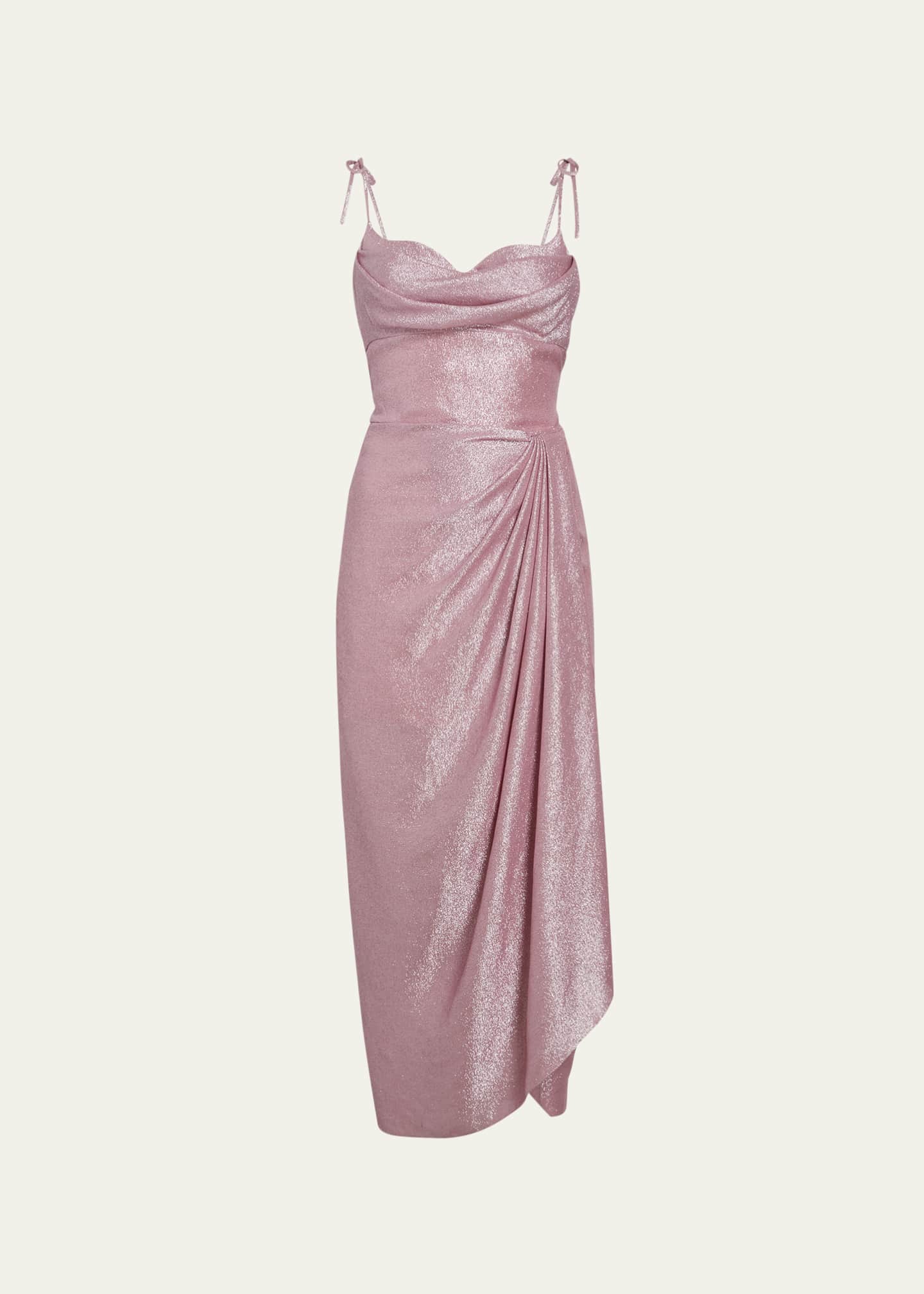 Sarong neck dress discount