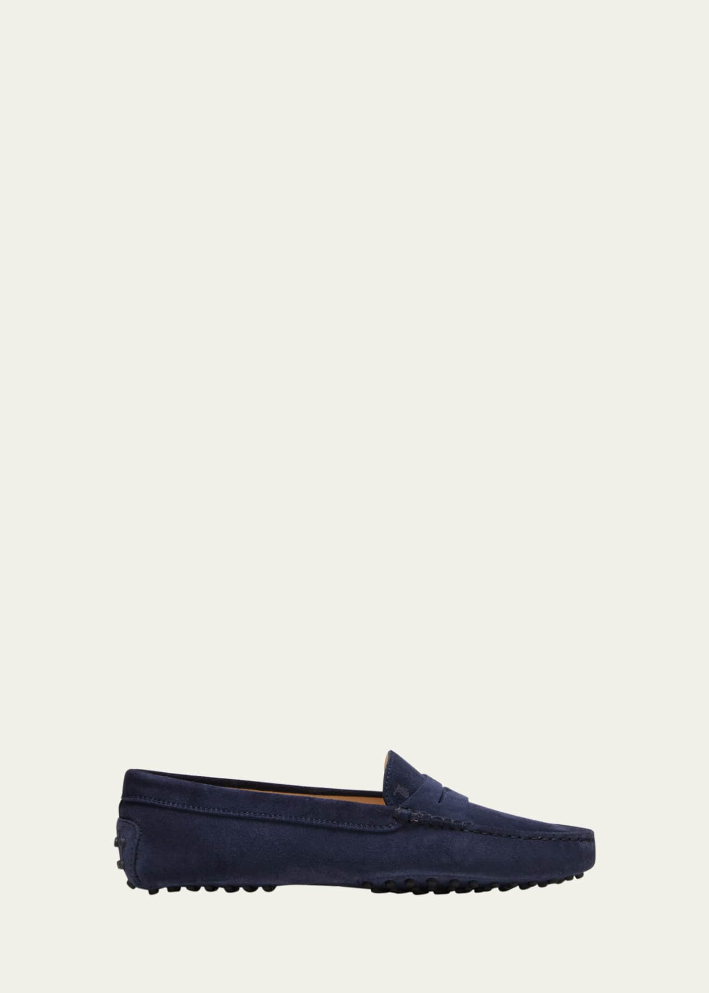 Tod's Gommini Suede Driver Penny Loafers Image 1 of 6