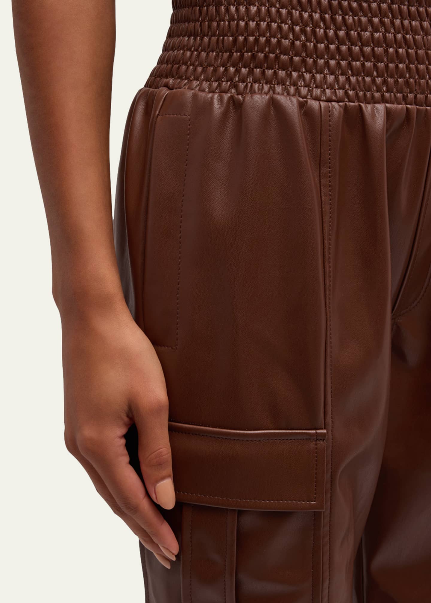 Cinq a Sept Jenning Vegan Leather Cargo Pants Image 5 of 5