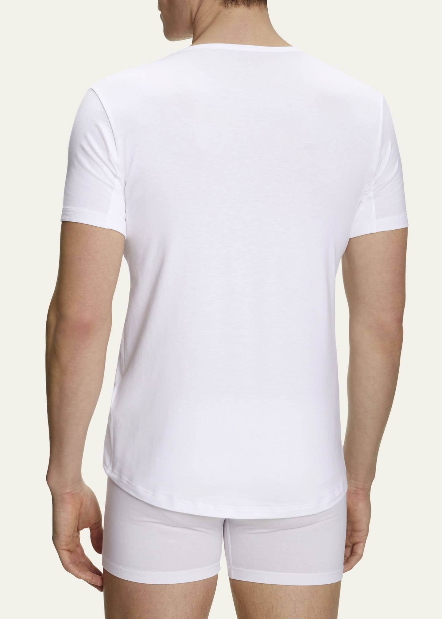 Falke Men s Cotton Stretch V Neck T Shirt Bergdorf Goodman