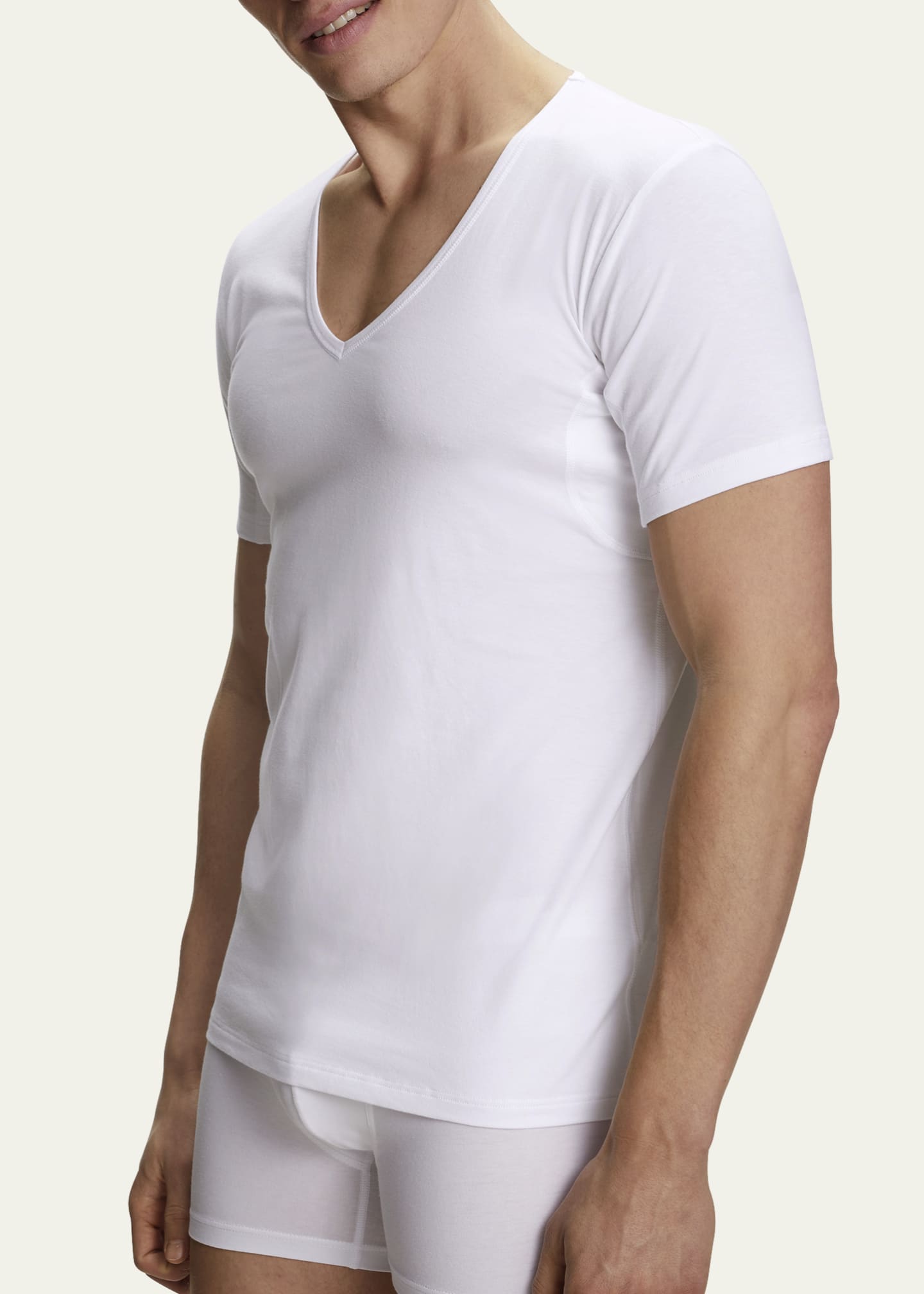 Falke Men's Cotton-Stretch V-Neck T-Shirt - Bergdorf Goodman