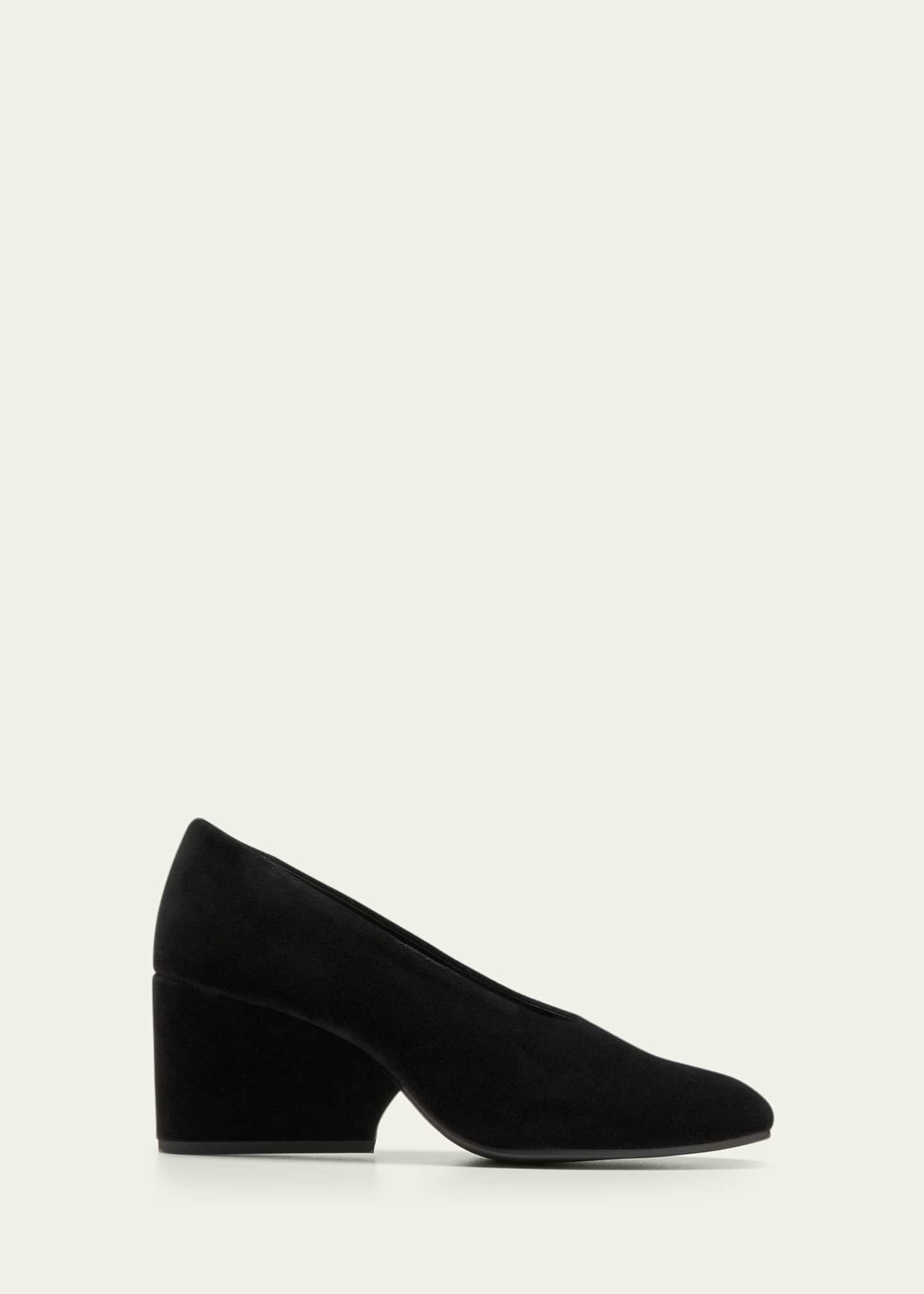 Cos chunky outlet heel pumps