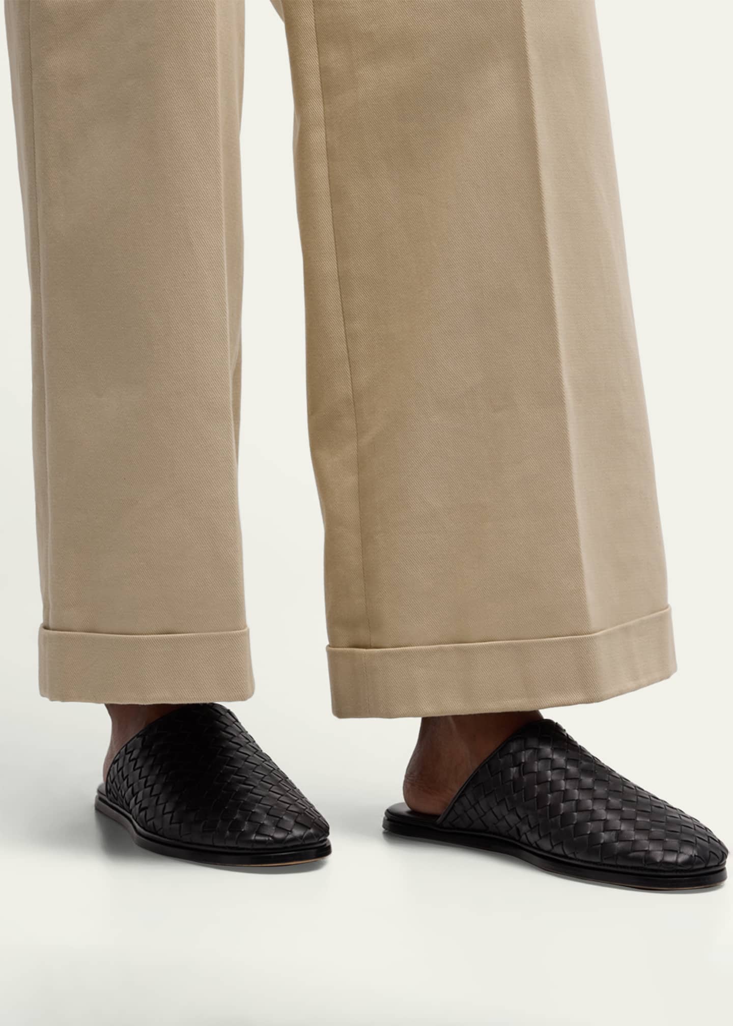 Bottega Veneta Intrecciato Woven Leather Mule Slippers Image 2 of 4