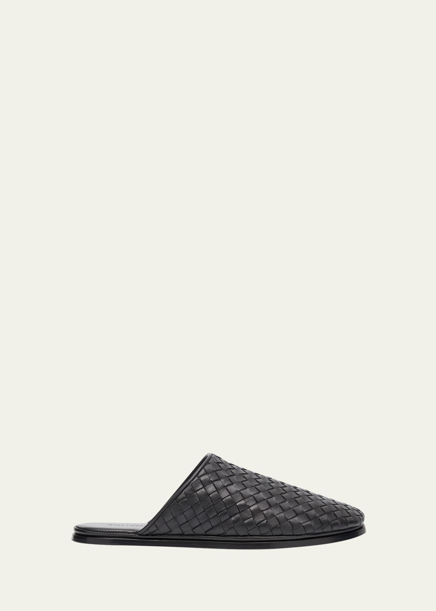 Bottega Veneta Intrecciato Woven Leather Mule Slippers Image 1 of 4