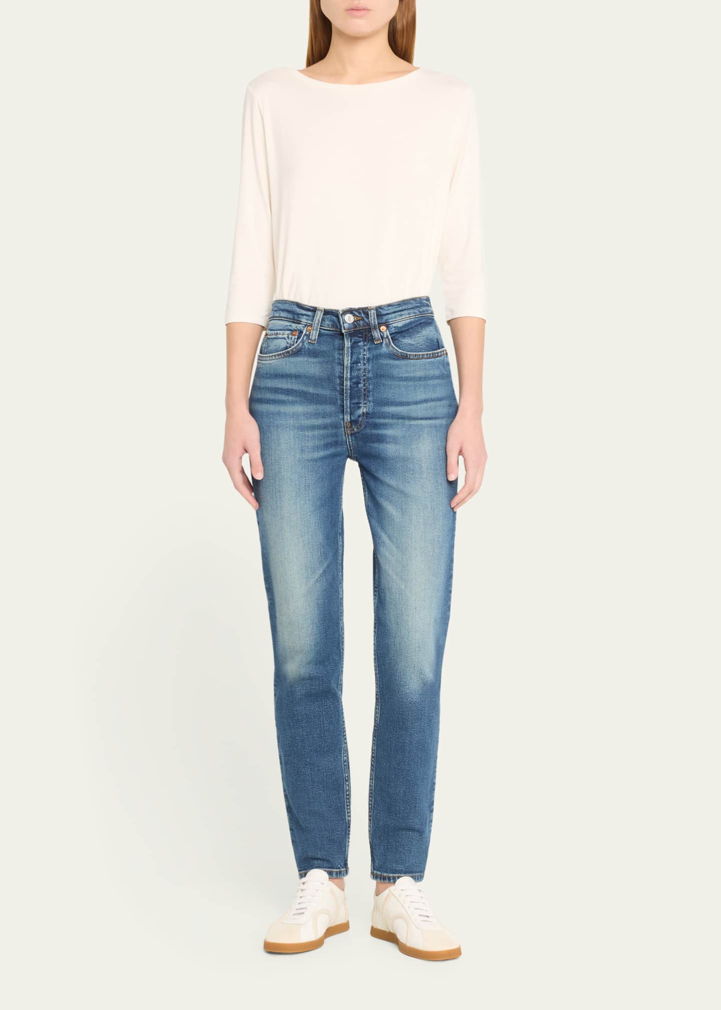 RE/DONE High Rise Skinny Jeans - Bergdorf Goodman