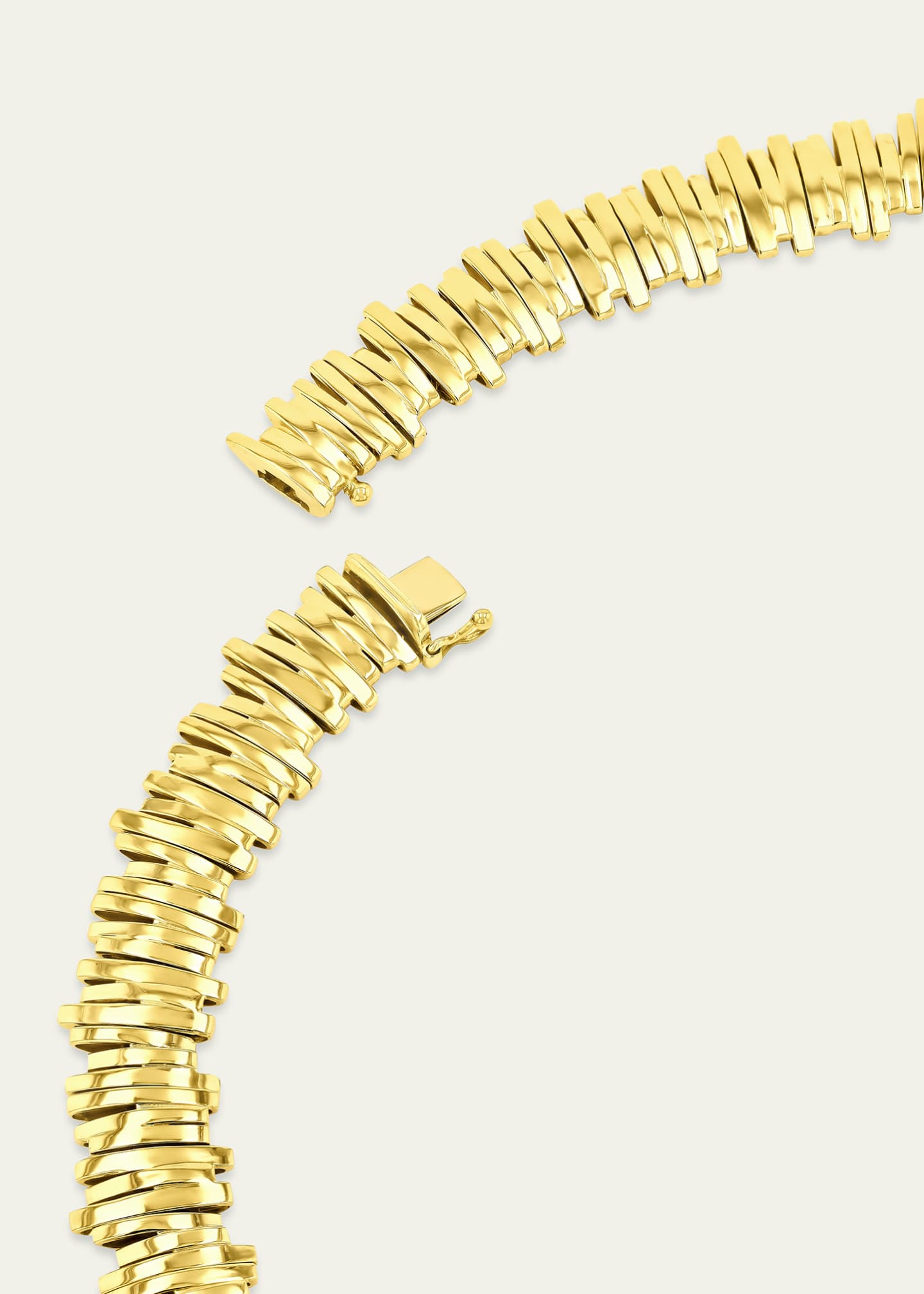 Suzanne Kalan Eternity Lines Solid 18K Yellow Gold Necklace, 17"L Image 2 of 3