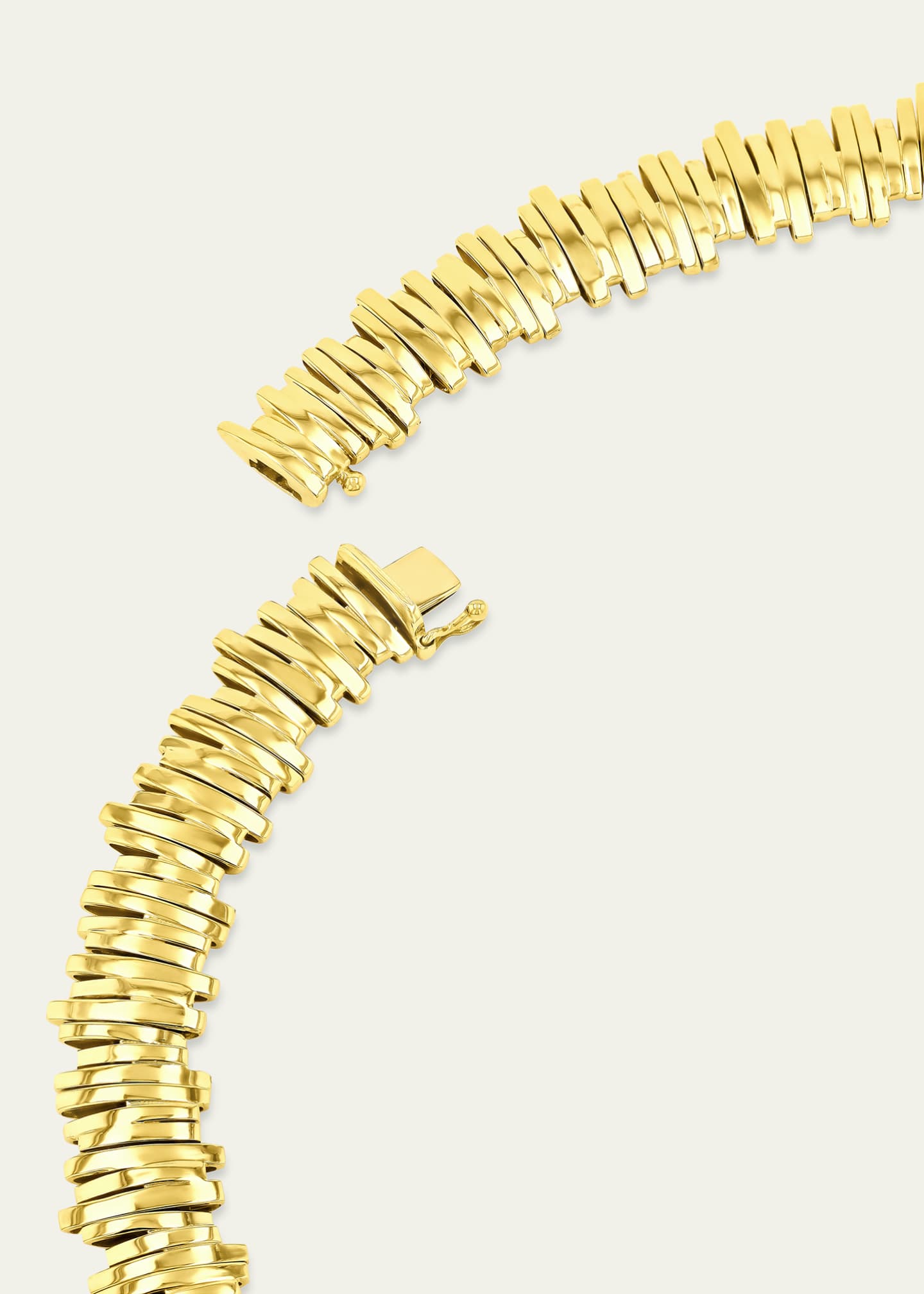 Suzanne Kalan Eternity Lines Solid 18K Yellow Gold Necklace, 17"L Image 3 of 3
