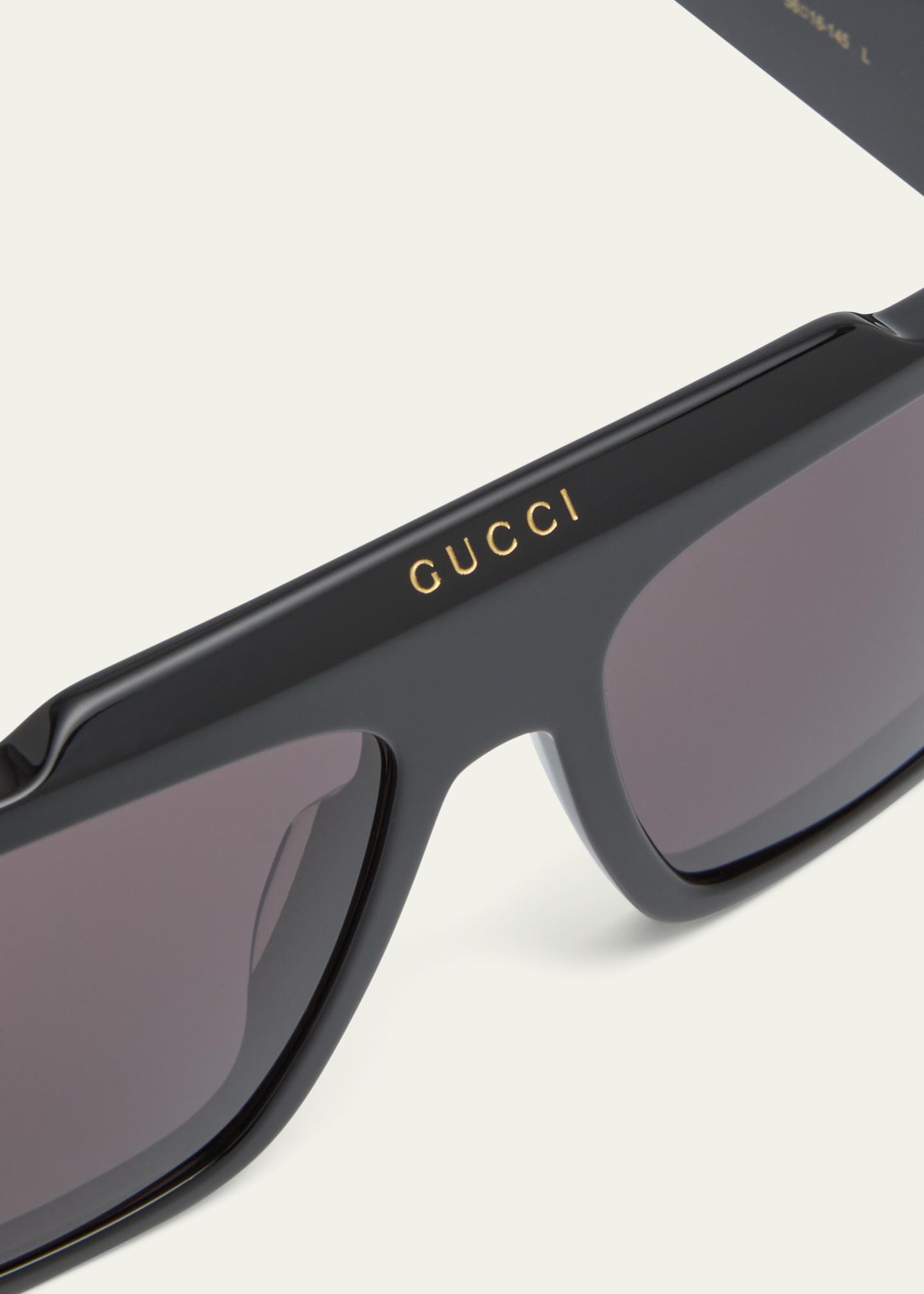 Gucci Men's GG1460Sm Acetate Rectangle Sunglasses - Bergdorf Goodman