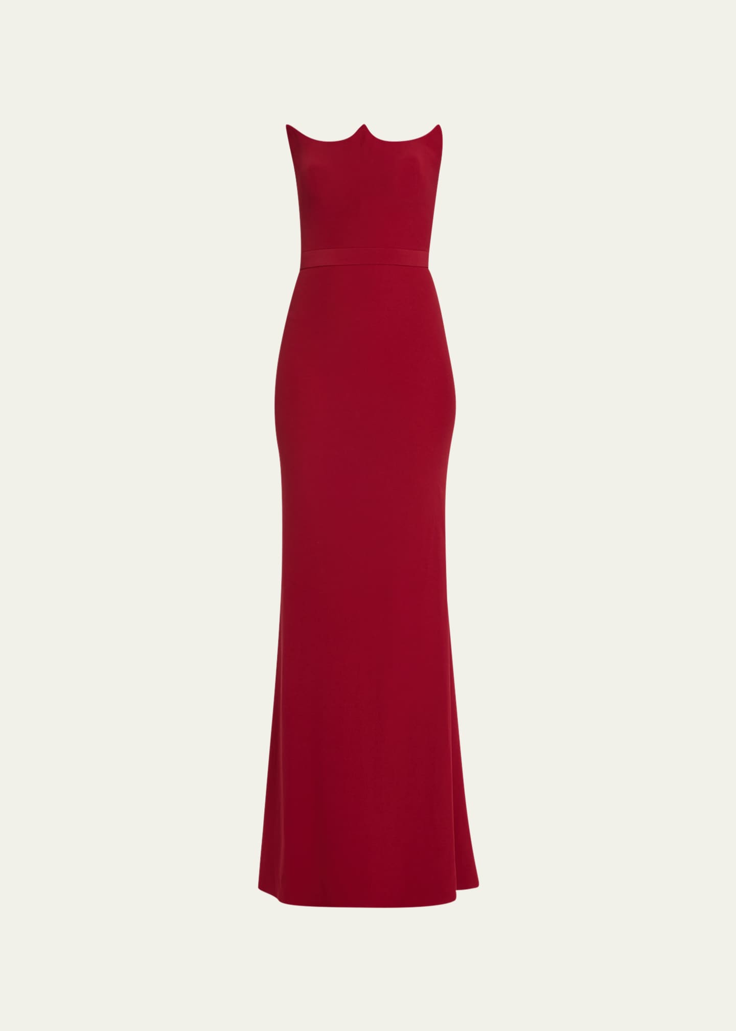 Alexander McQueen Curved Strapless Trumpet Evening Gown - Bergdorf Goodman