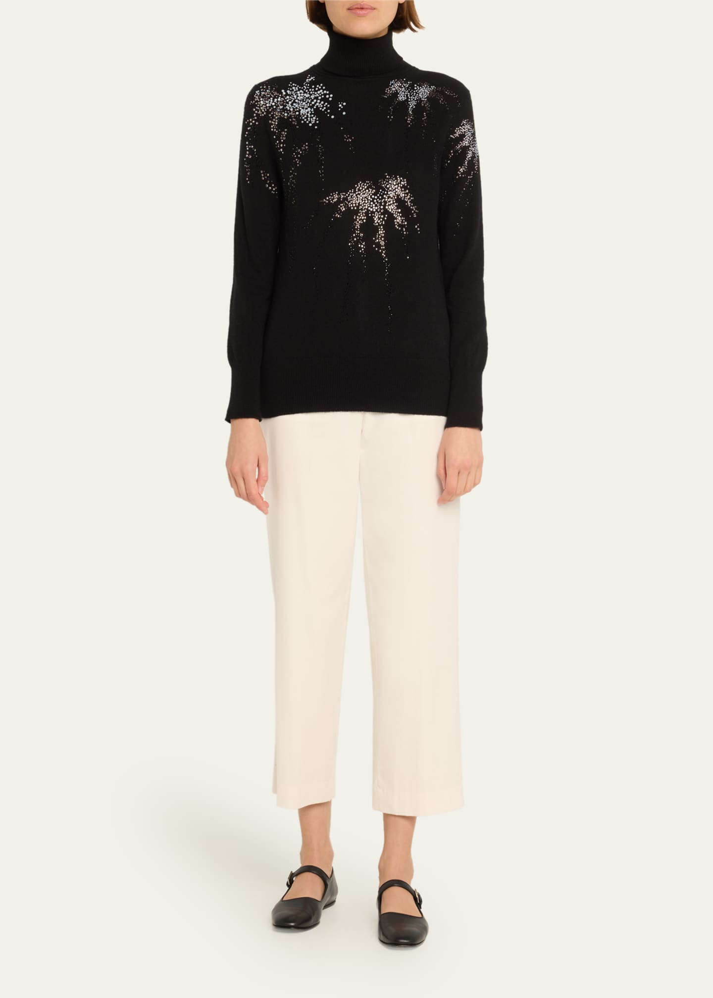 Libertine Aladdin Sane Embellished Cashmere Turtleneck Sweater Image 2 of 5