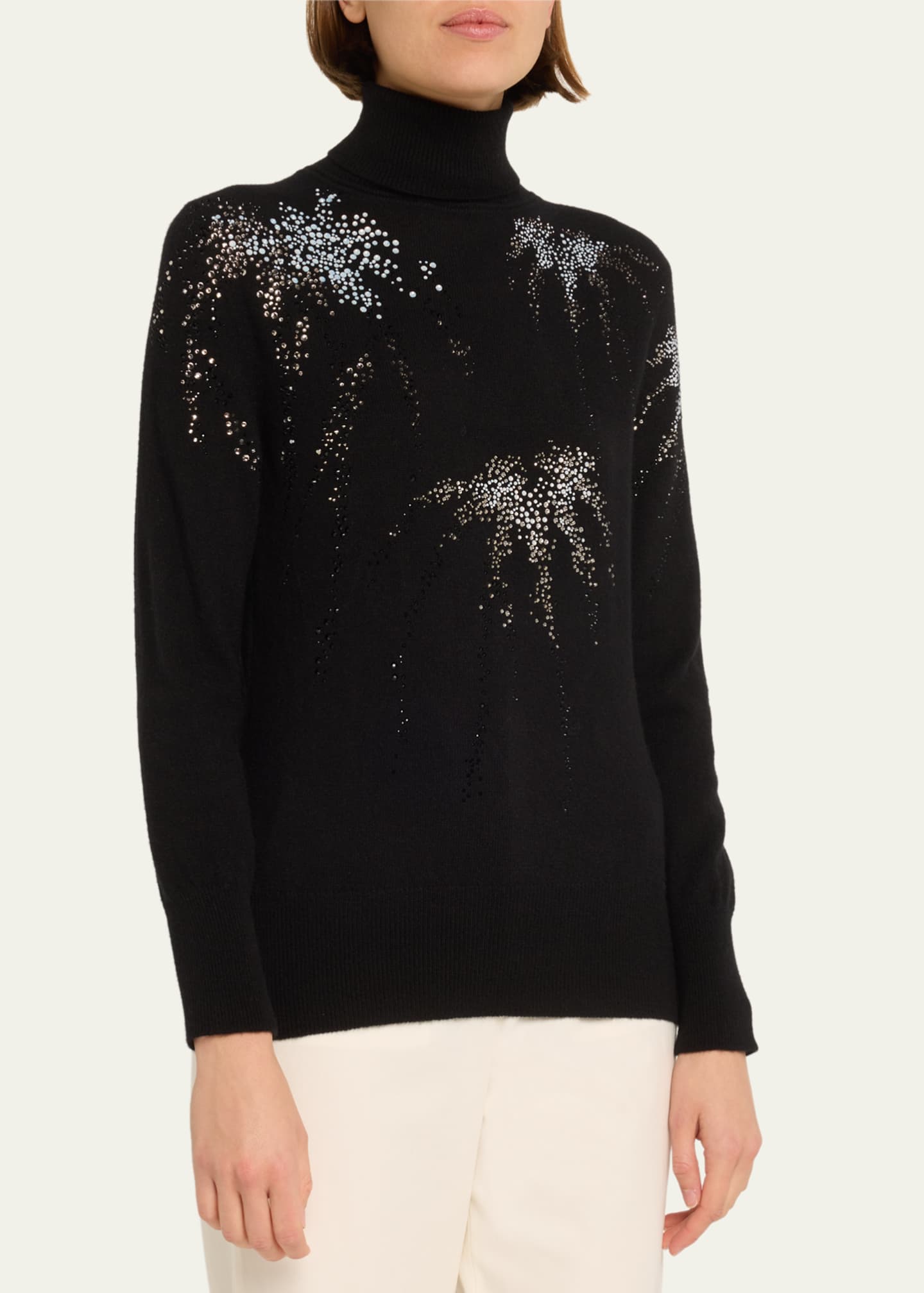 Libertine Aladdin Sane Embellished Cashmere Turtleneck Sweater Image 4 of 5