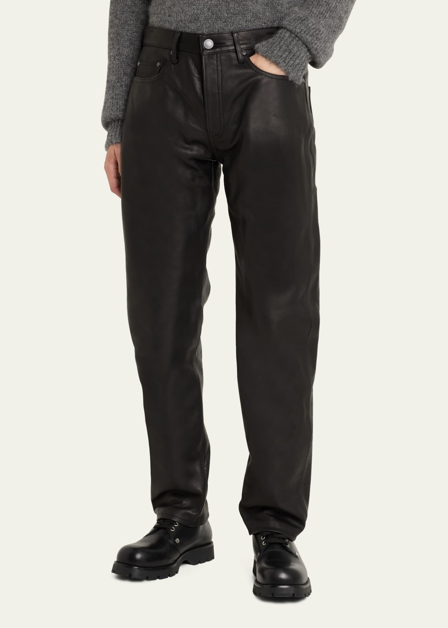 John Elliott Men's The Daze Leather Pants Bergdorf Goodman