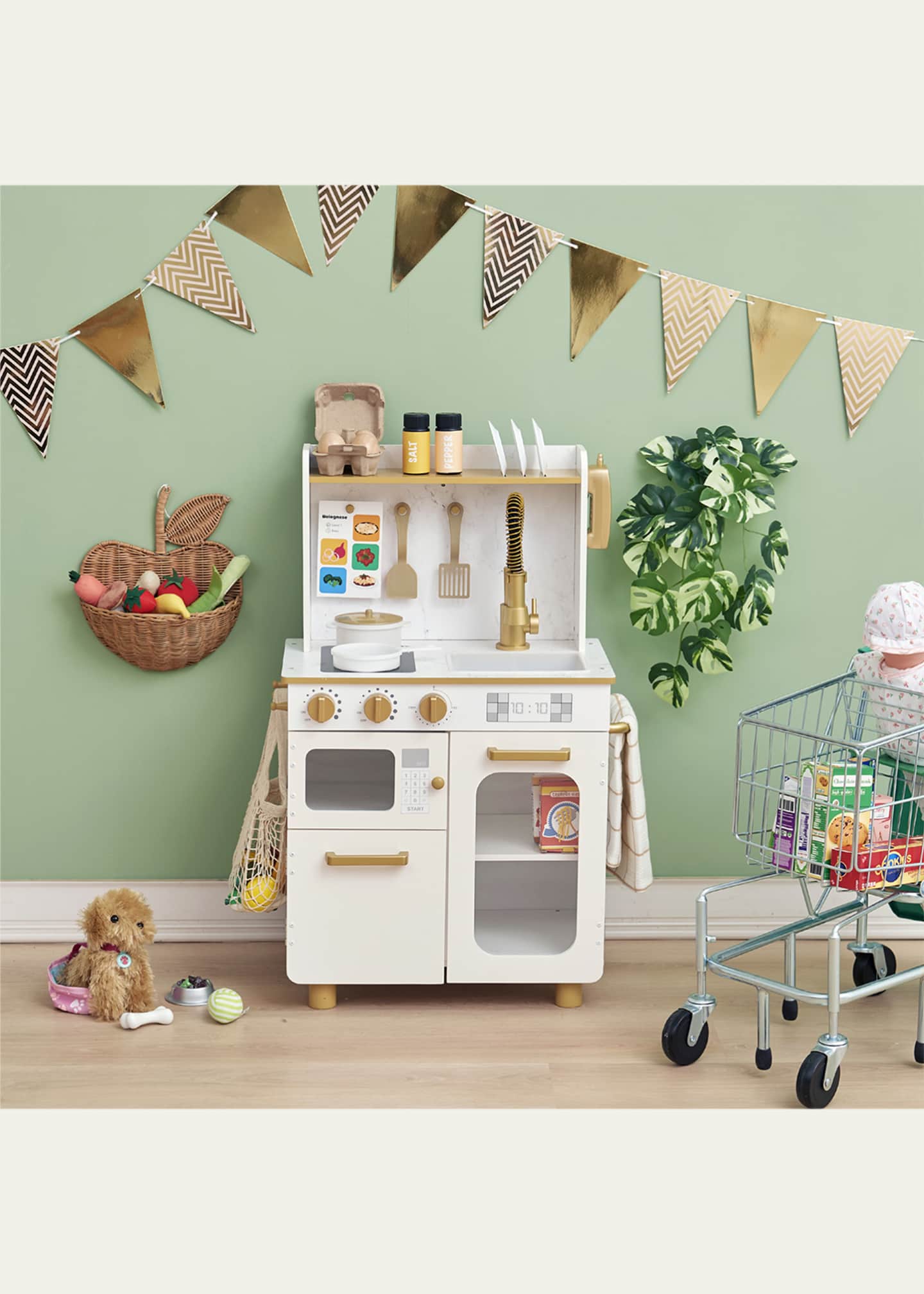 Teamson Kids Kid's Little Chef Memphis Small Play Kitchen W/ Accessories Image 3 of 4