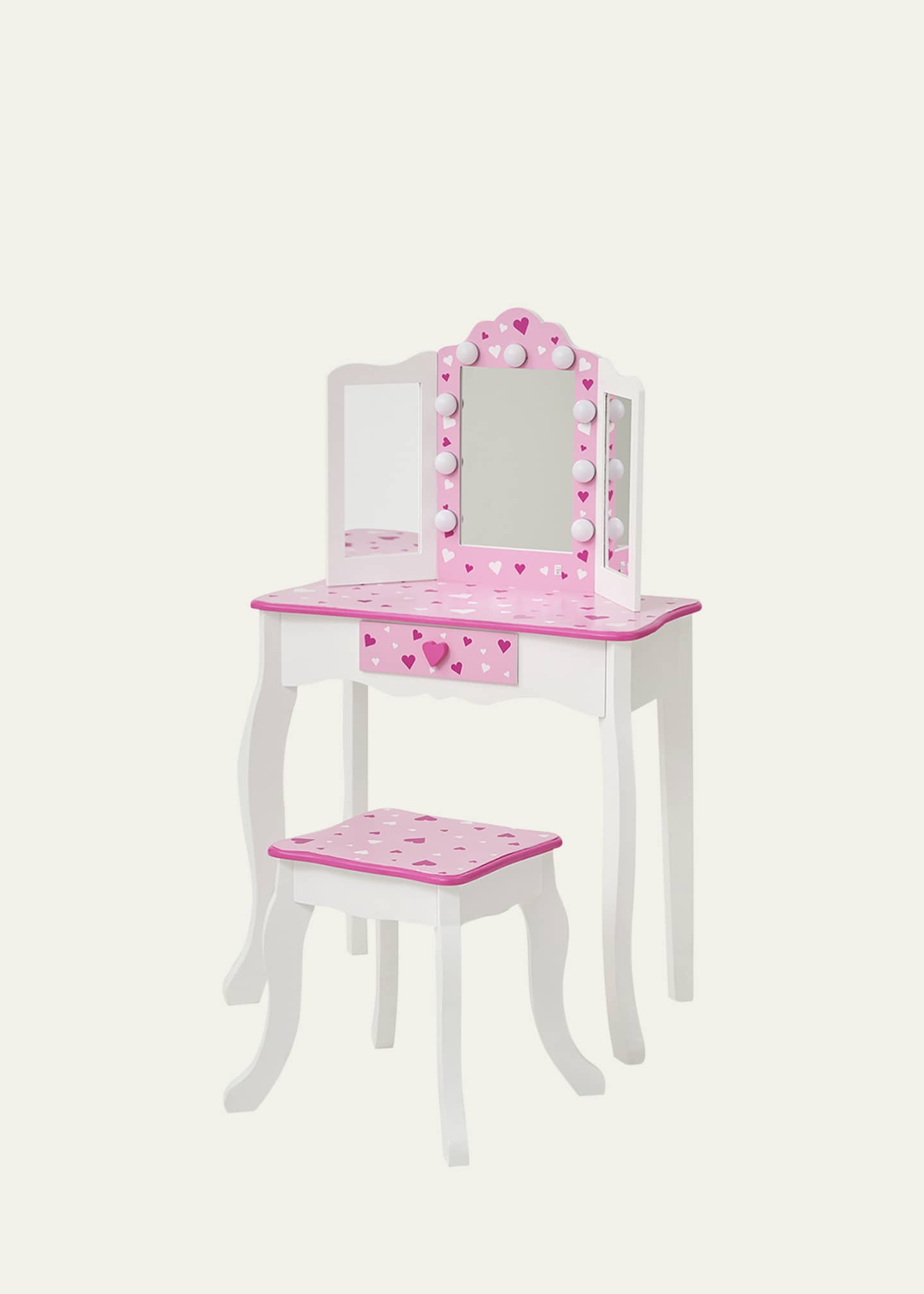 Teamson Kids Girl's Little Princess Gisele Vanity W/ LED Lights Image 1 of 4