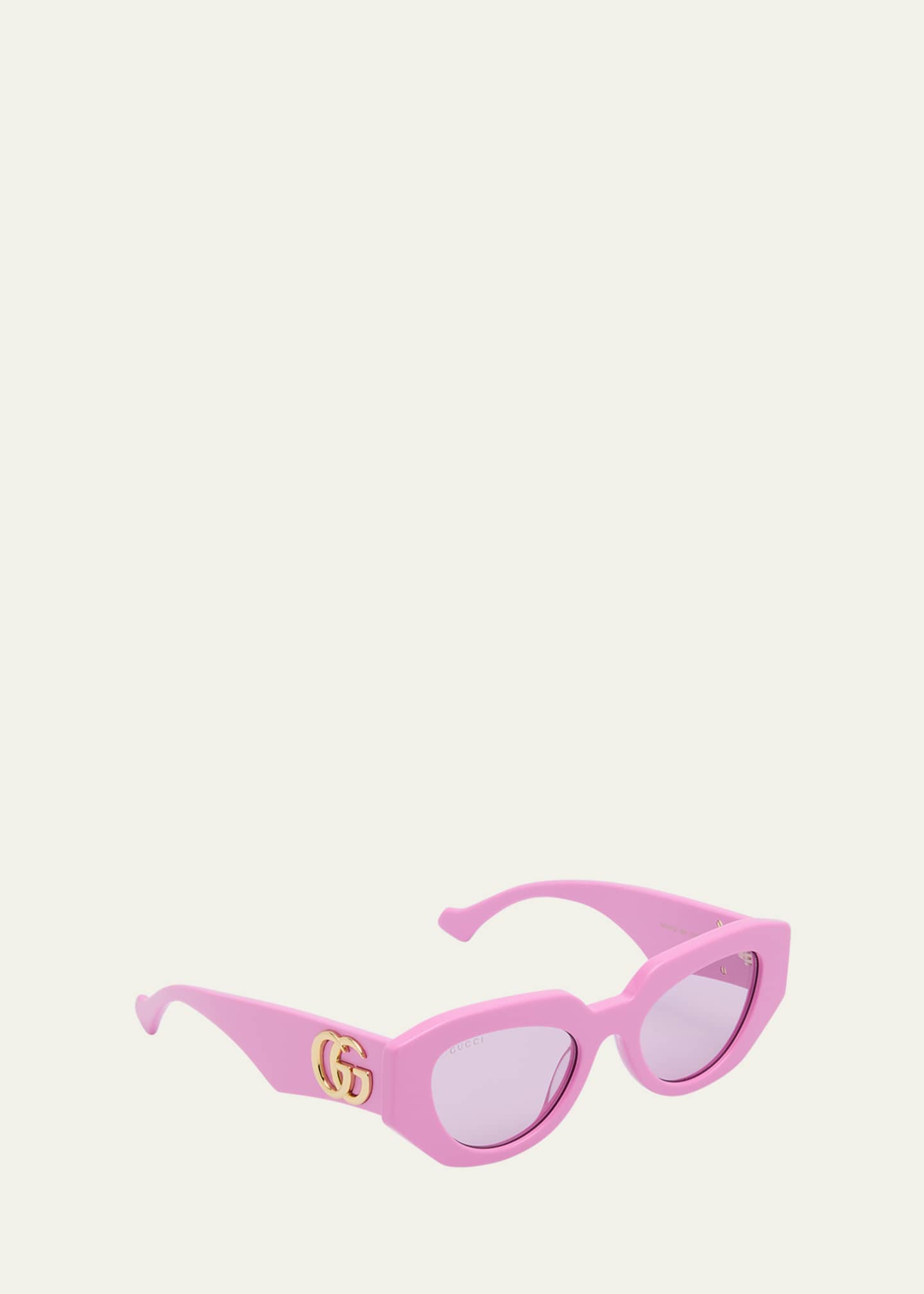 Gucci Geometric Acetate Butterfly Sunglasses Image 2 of 5