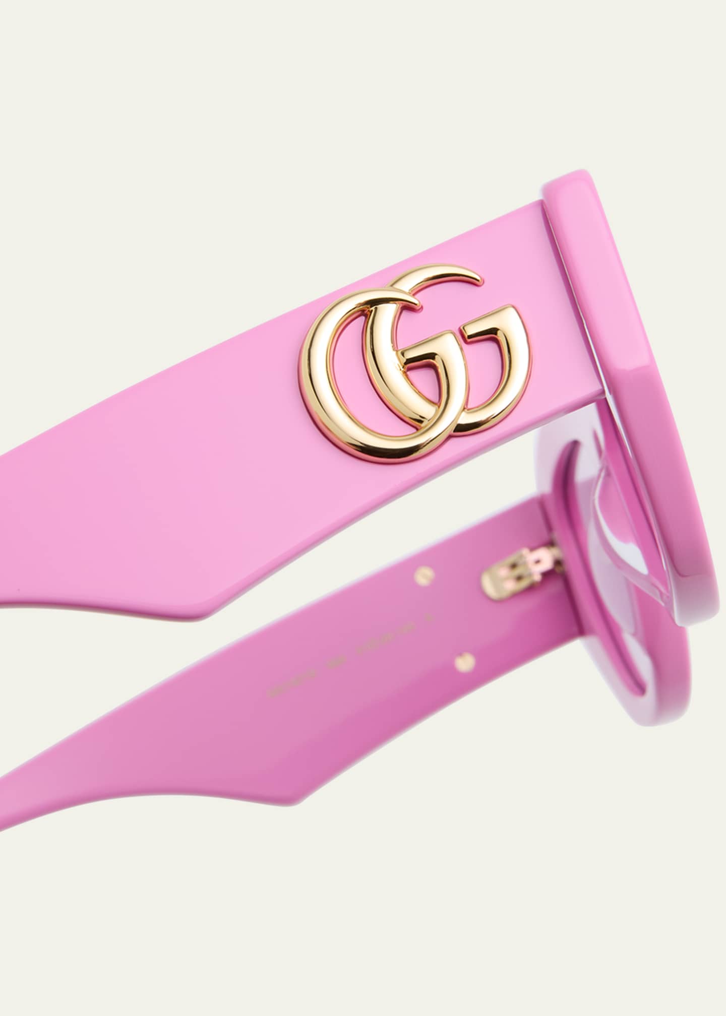 Gucci Geometric Acetate Butterfly Sunglasses Image 4 of 5