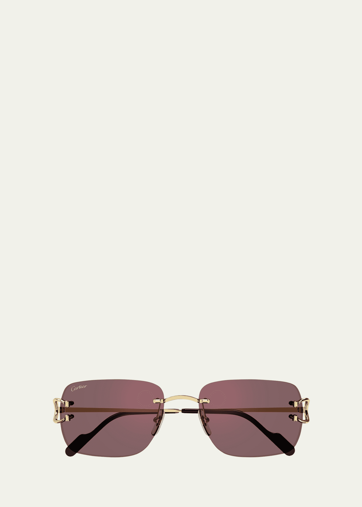 Rimless rectangle sunglasses mens new arrivals