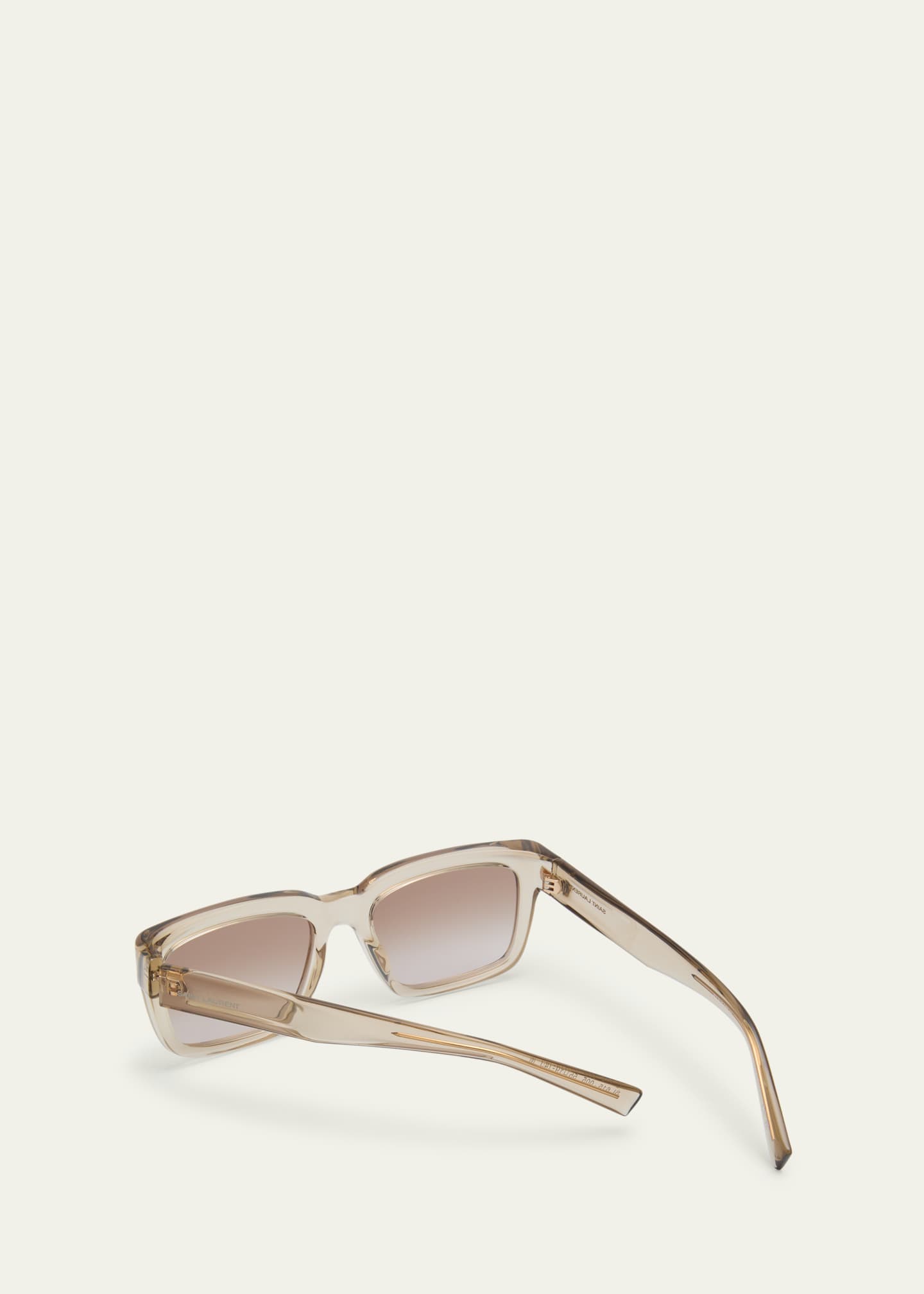 Saint Laurent Gradient Plastic Rectangle Sunglasses Image 2 of 5