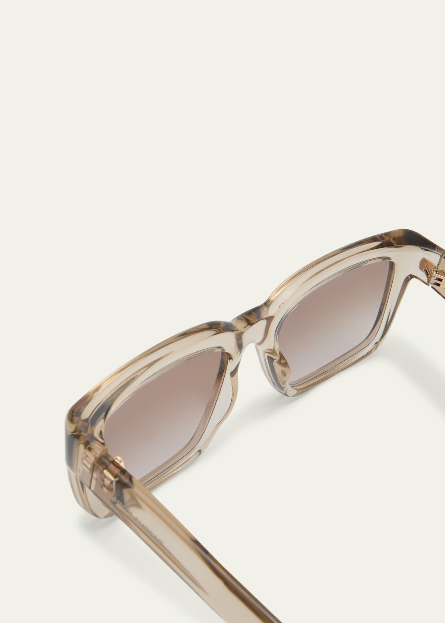 Saint Laurent Gradient Plastic Rectangle Sunglasses Image 4 of 5