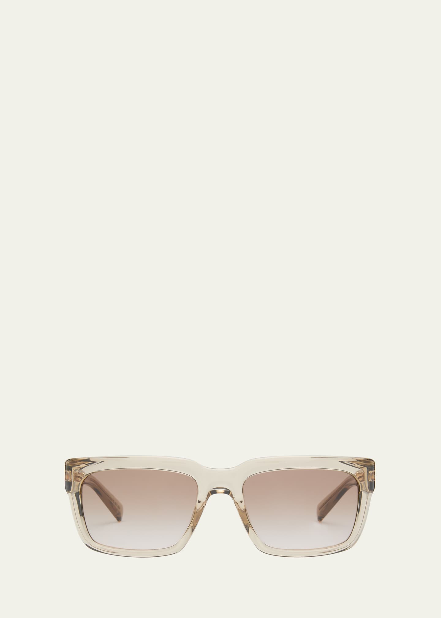 Saint Laurent Gradient Plastic Rectangle Sunglasses Image 1 of 5