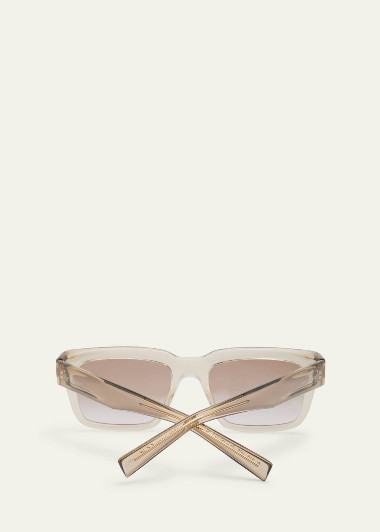 Saint Laurent Gradient Plastic Rectangle Sunglasses Image 5 of 5