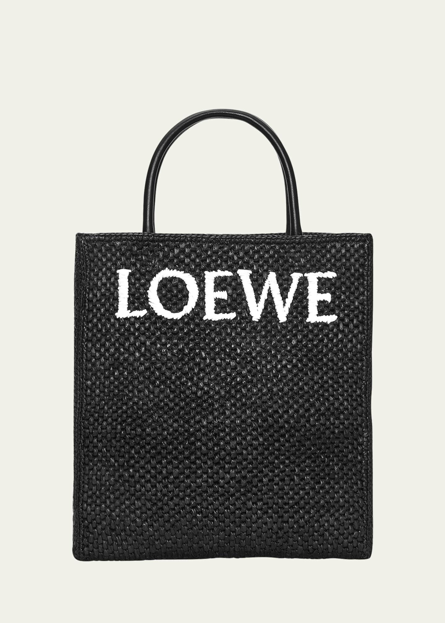 Loewe Standard A4 Logo Raffia Tote Bag - Bergdorf Goodman