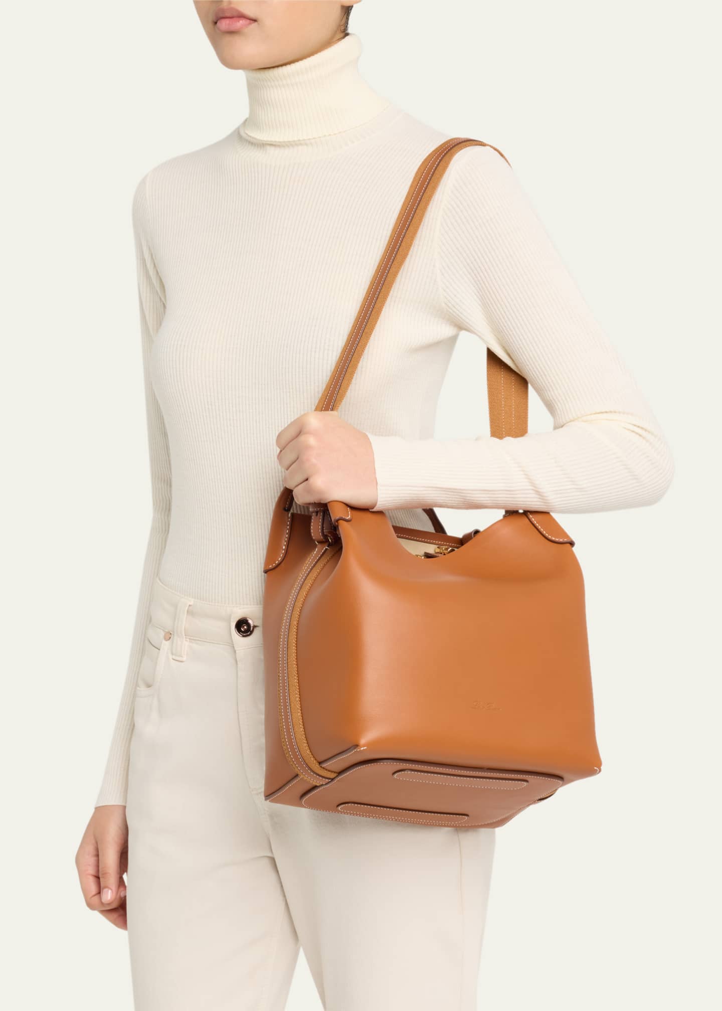 Loro Piana Bale Large Leather Bag Image 2 of 6