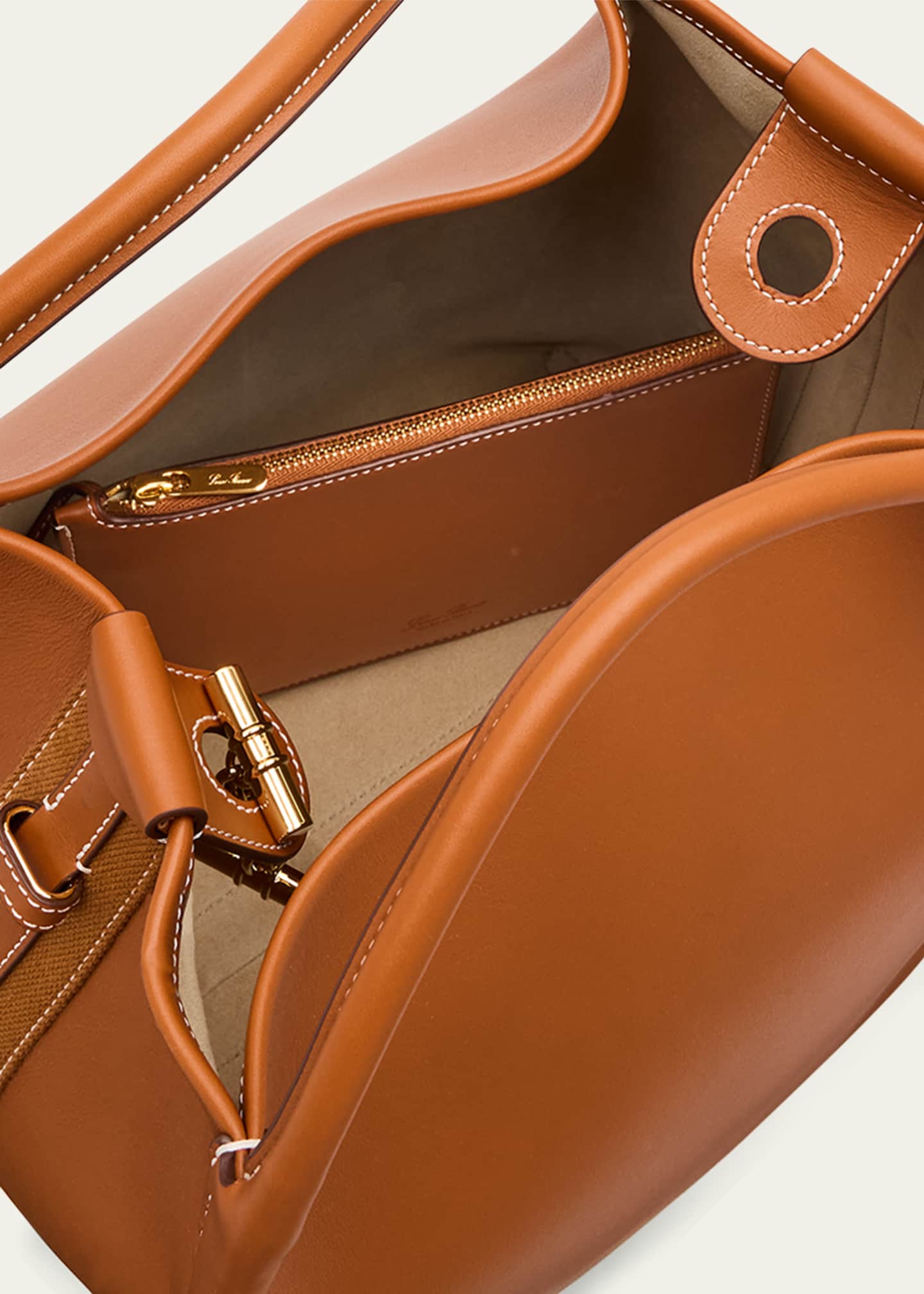 Loro Piana Bale Large Leather Bag Image 4 of 6