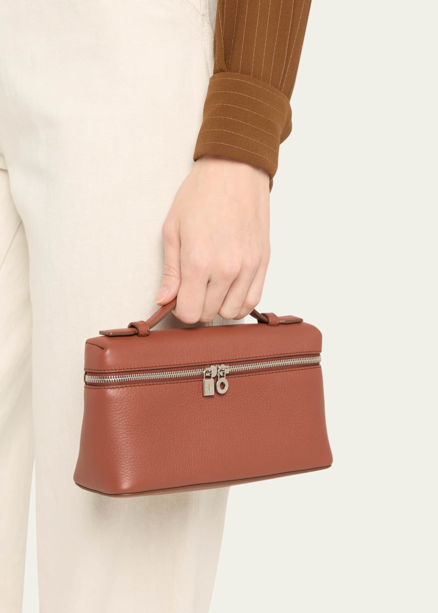 Loro Piana Zip Leather Crossbody Bag Bergdorf Goodman