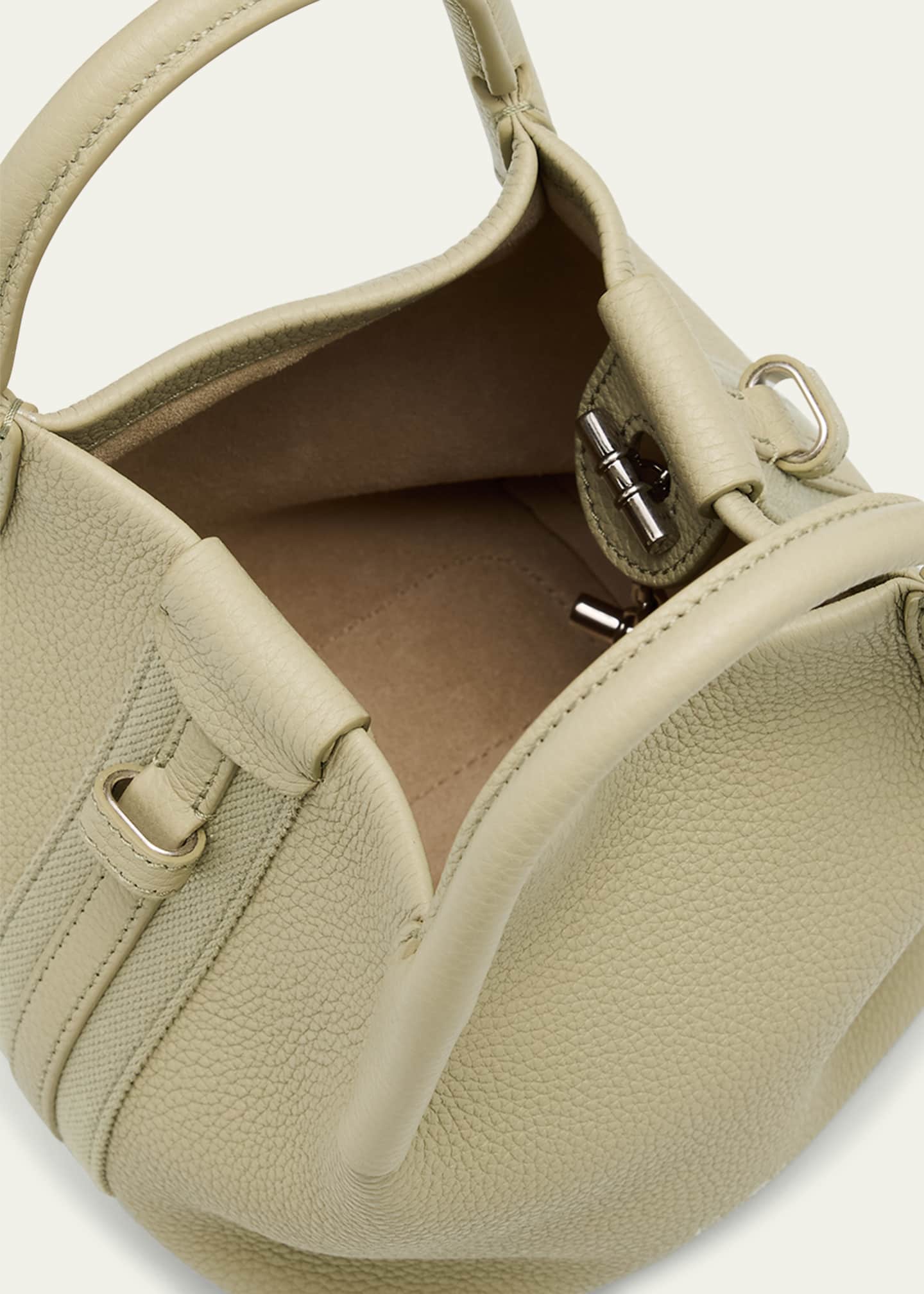 Bale Micro Grain Leather Crossbody Bag