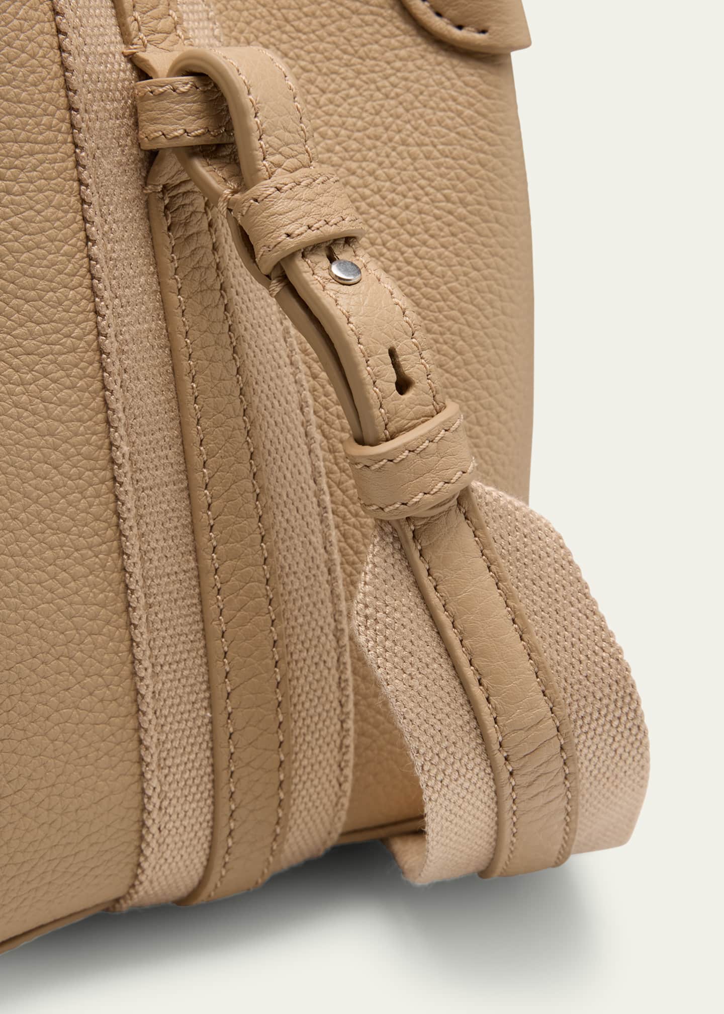 Loro Piana Bale Micro Grain Leather Crossbody Bag Image 6 of 6