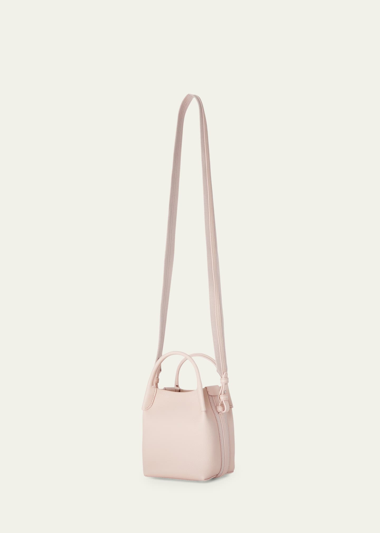 Loro Piana Bale Micro Grain Leather Crossbody Bag Image 3 of 6