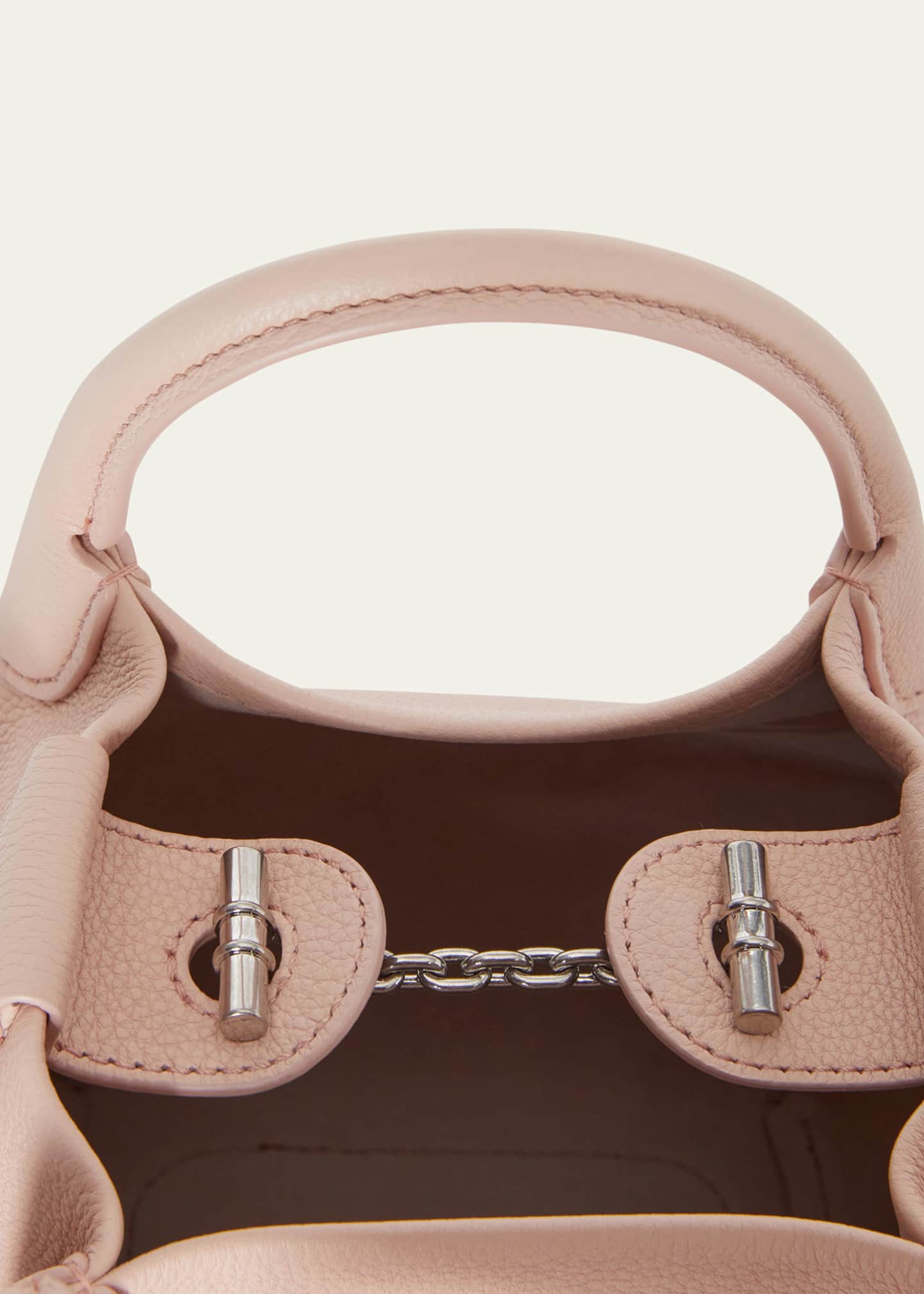 Loro Piana Bale Micro Grain Leather Crossbody Bag Image 4 of 6